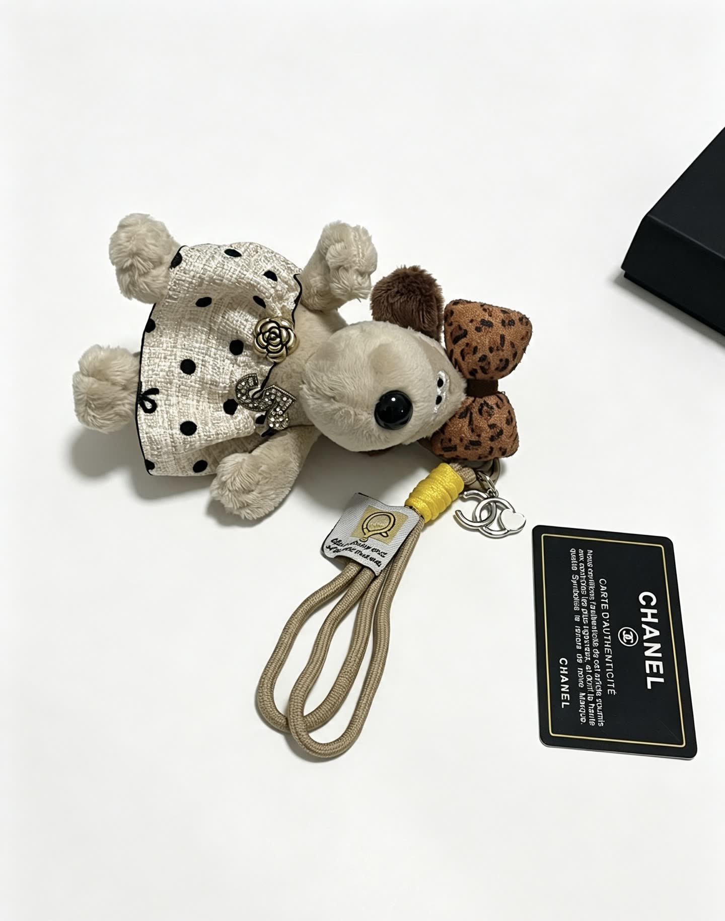 Chanel Dog Keychain