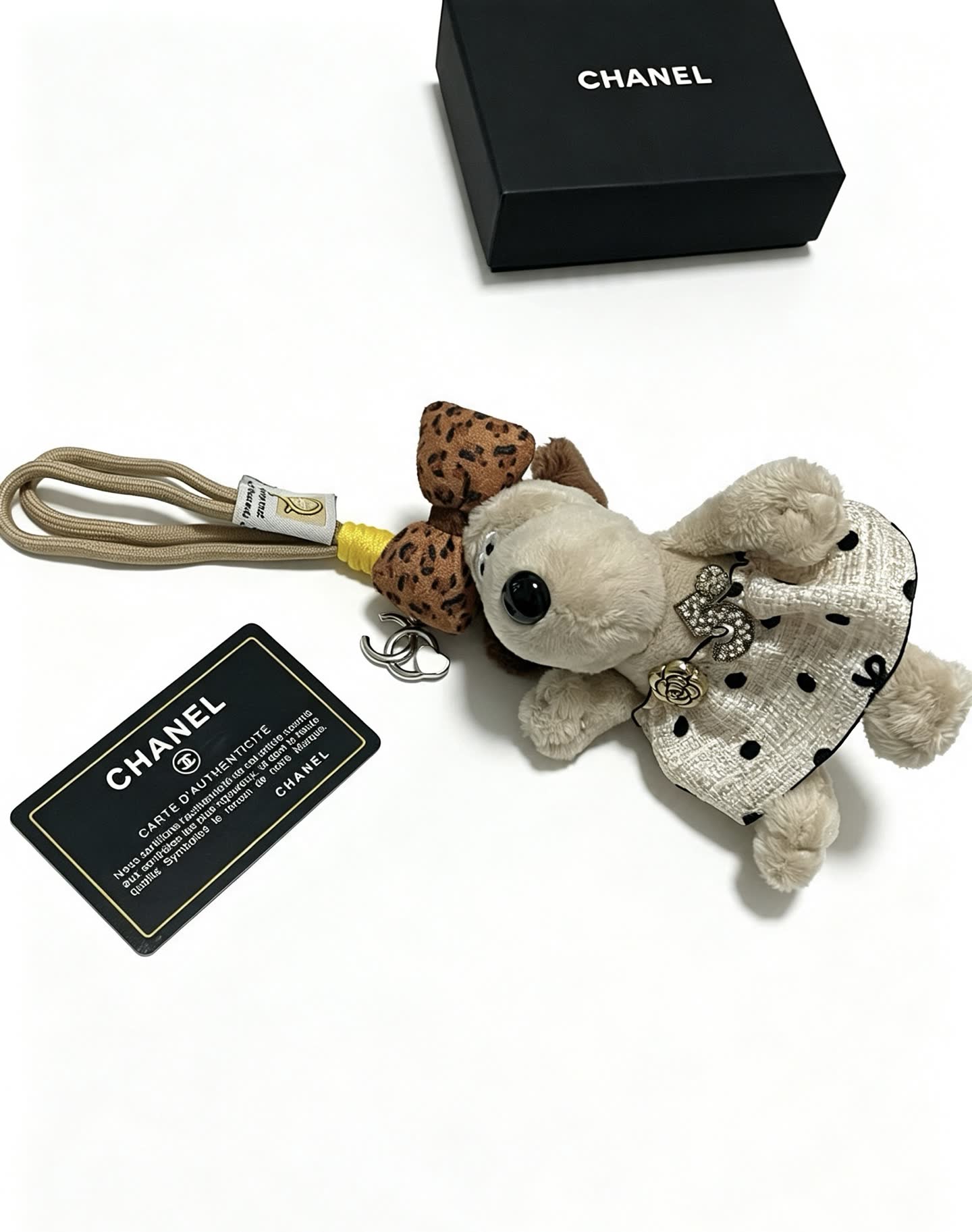 Chanel Dog Keychain