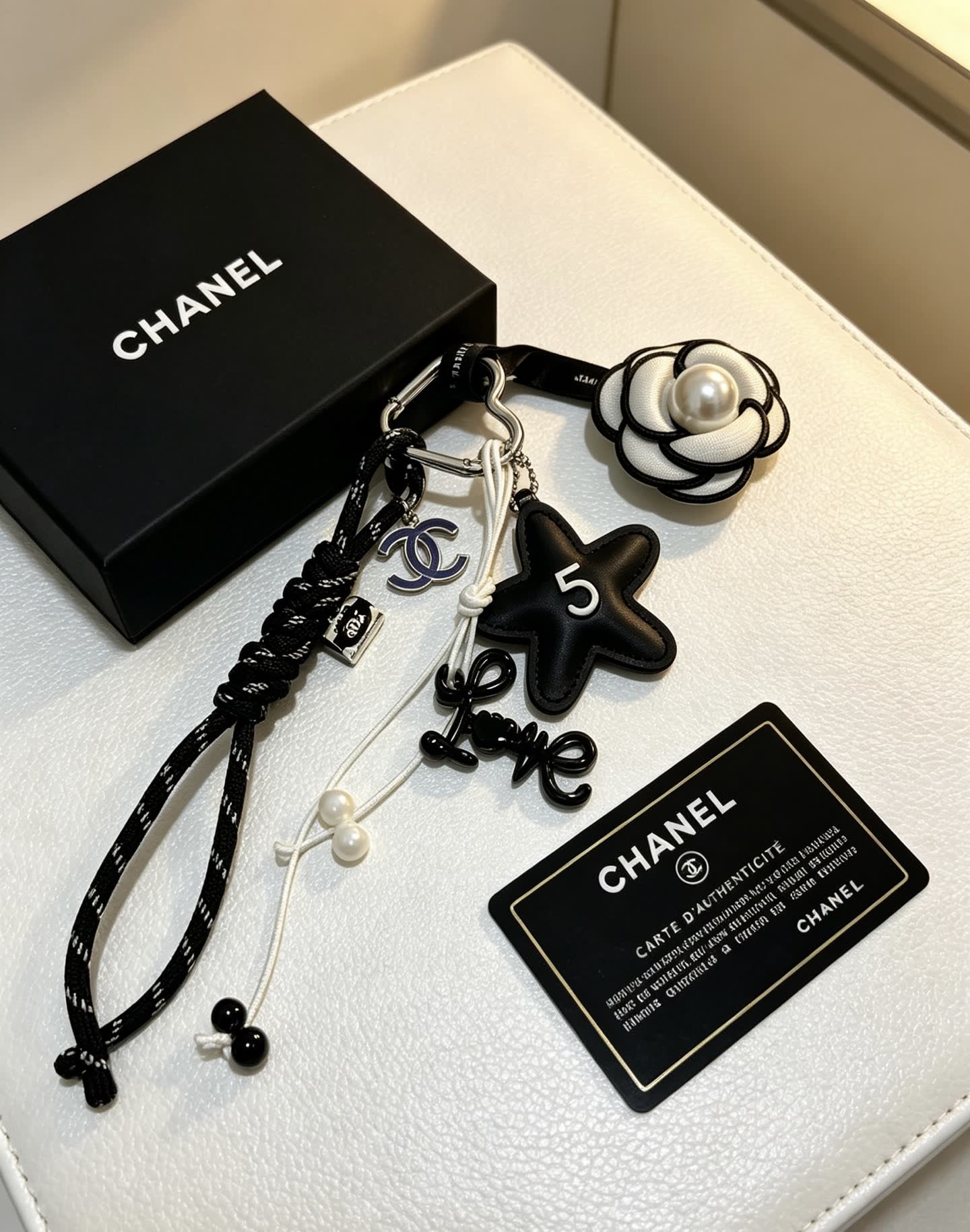 Chanel Keychain with Star Charm