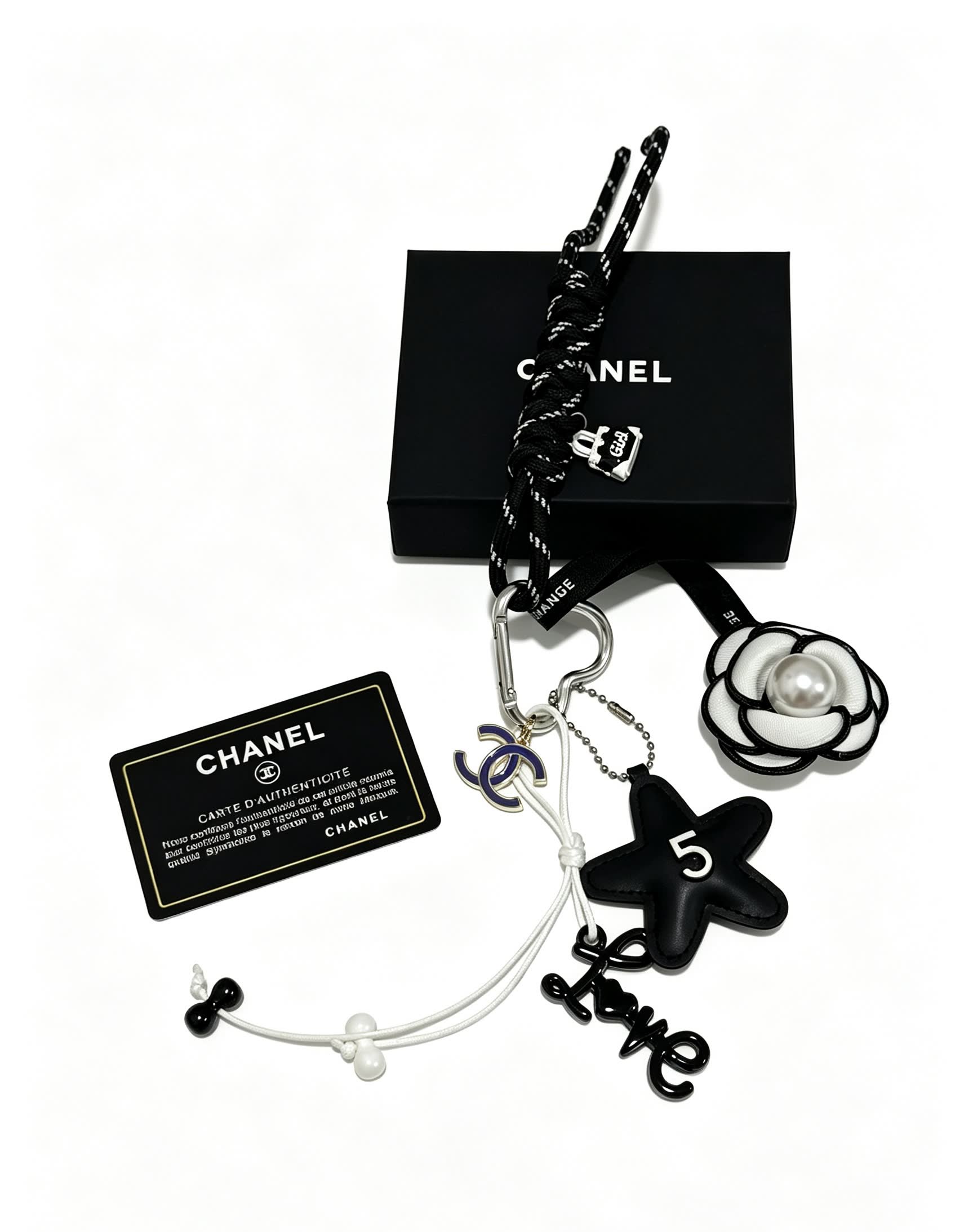 Chanel Keychain with Star Charm