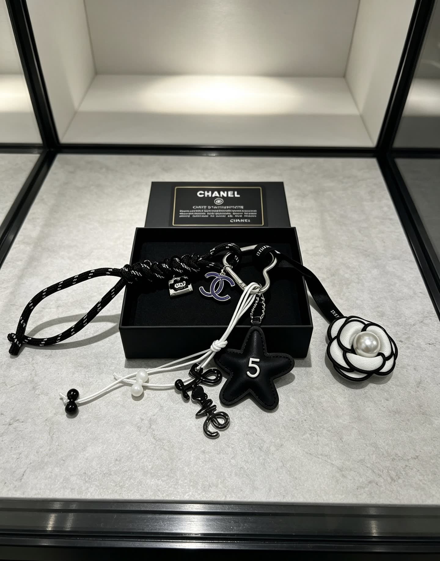 Chanel Keychain with Star Charm