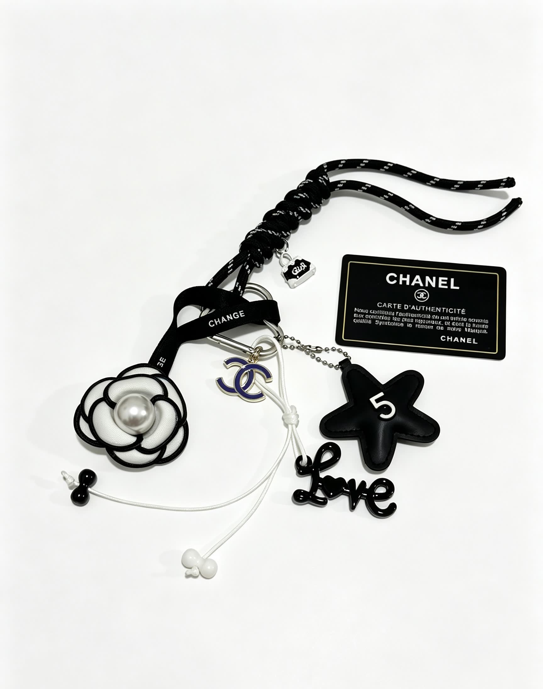 Chanel Keychain with Star Charm