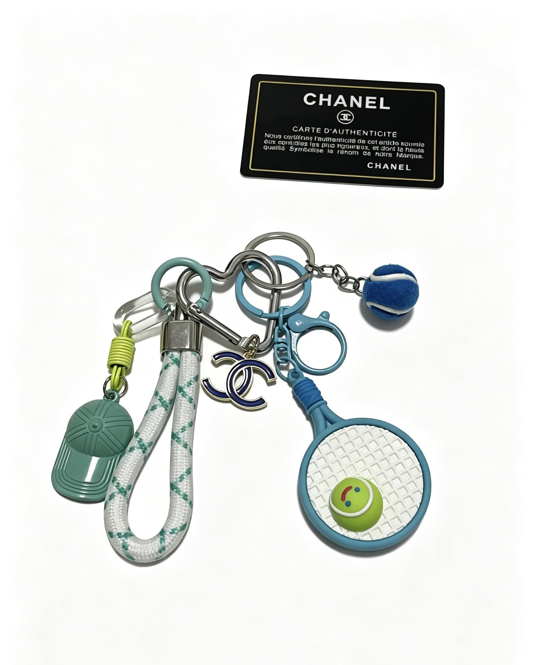 Chanel Tennis Racket Keychain