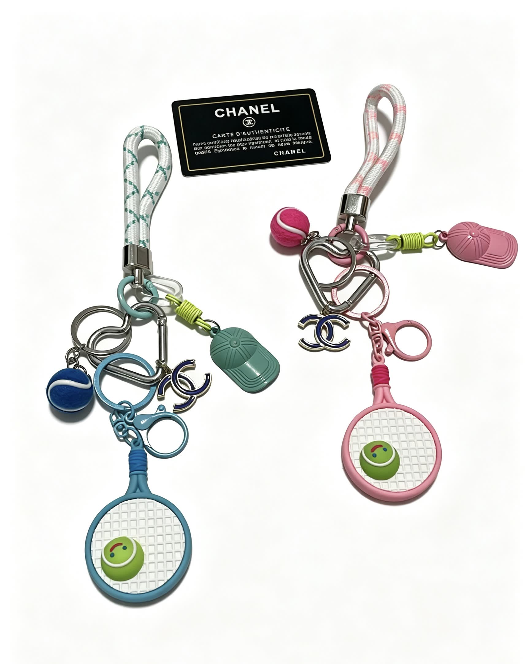 Chanel Tennis Racket Keychain
