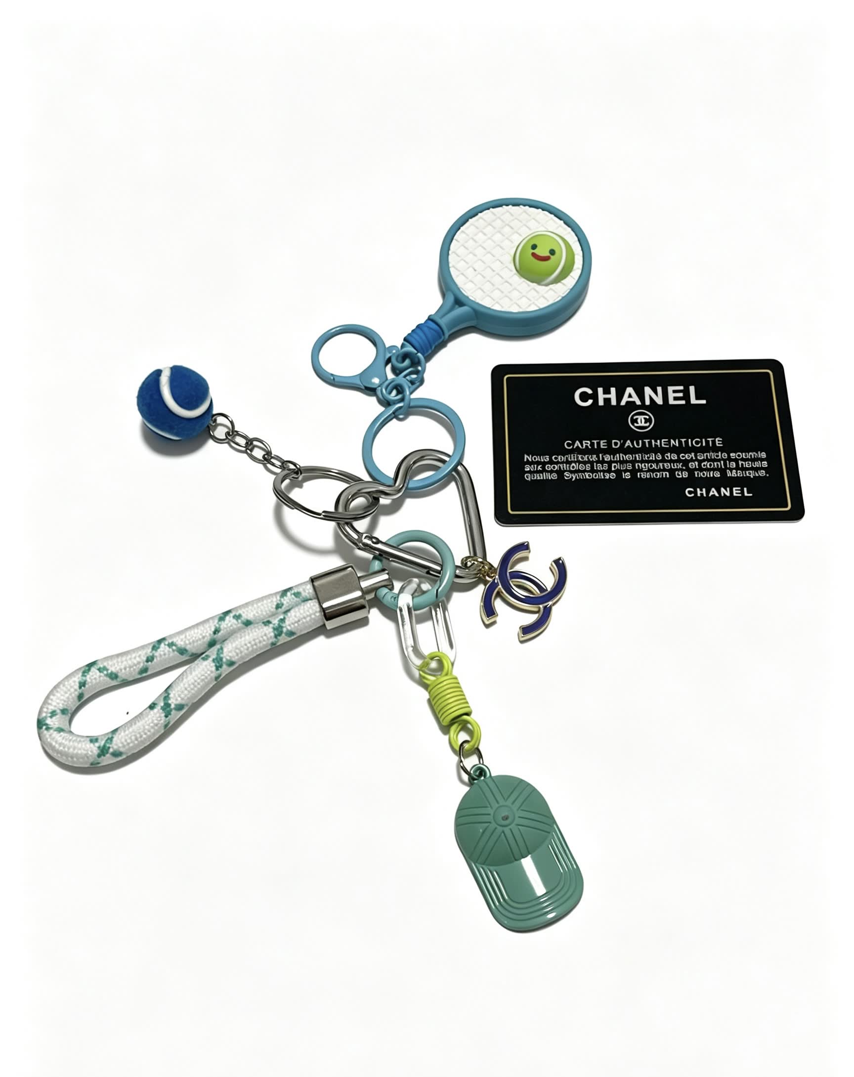 Chanel Tennis Racket Keychain