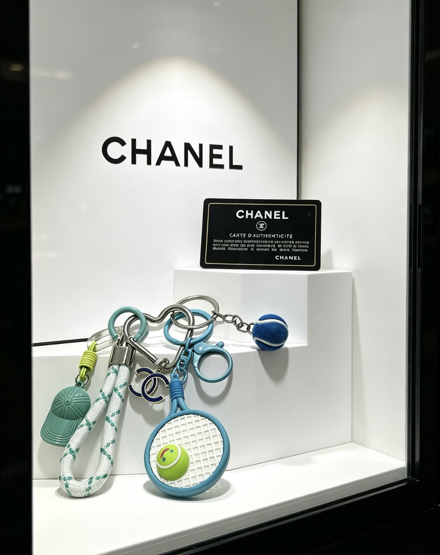 Chanel Tennis Racket Keychain