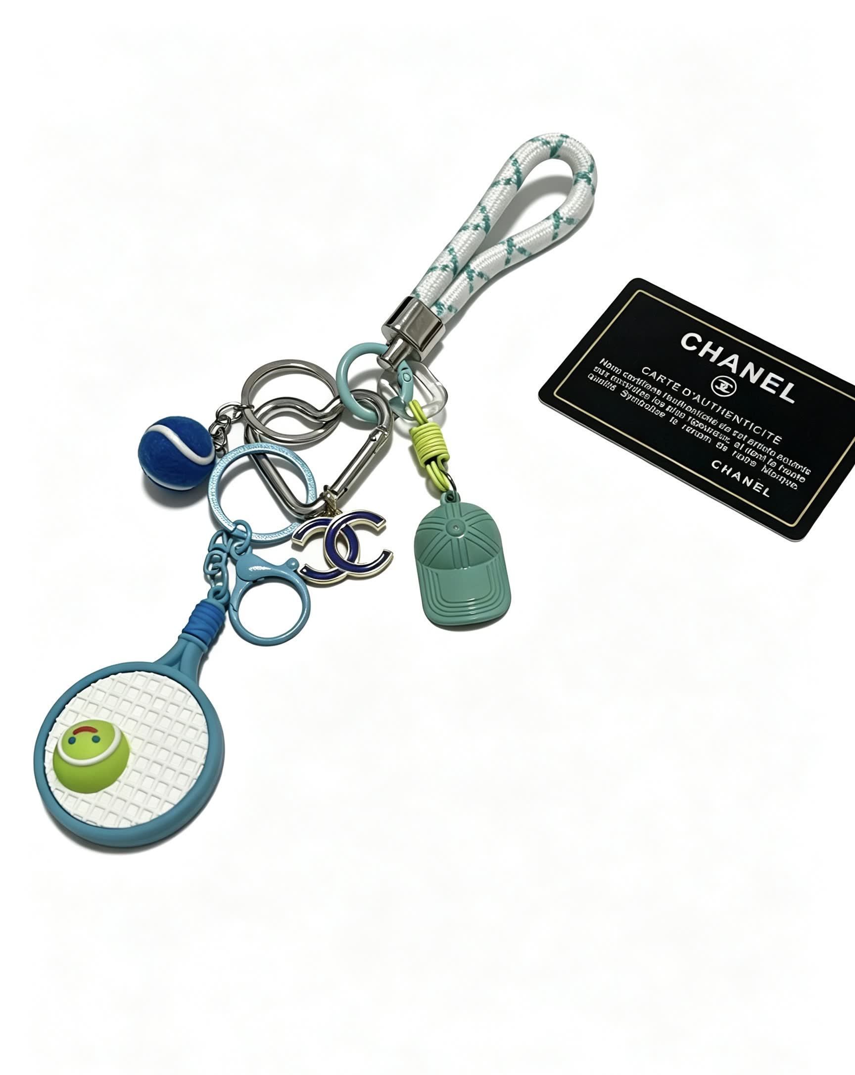 Chanel Tennis Racket Keychain