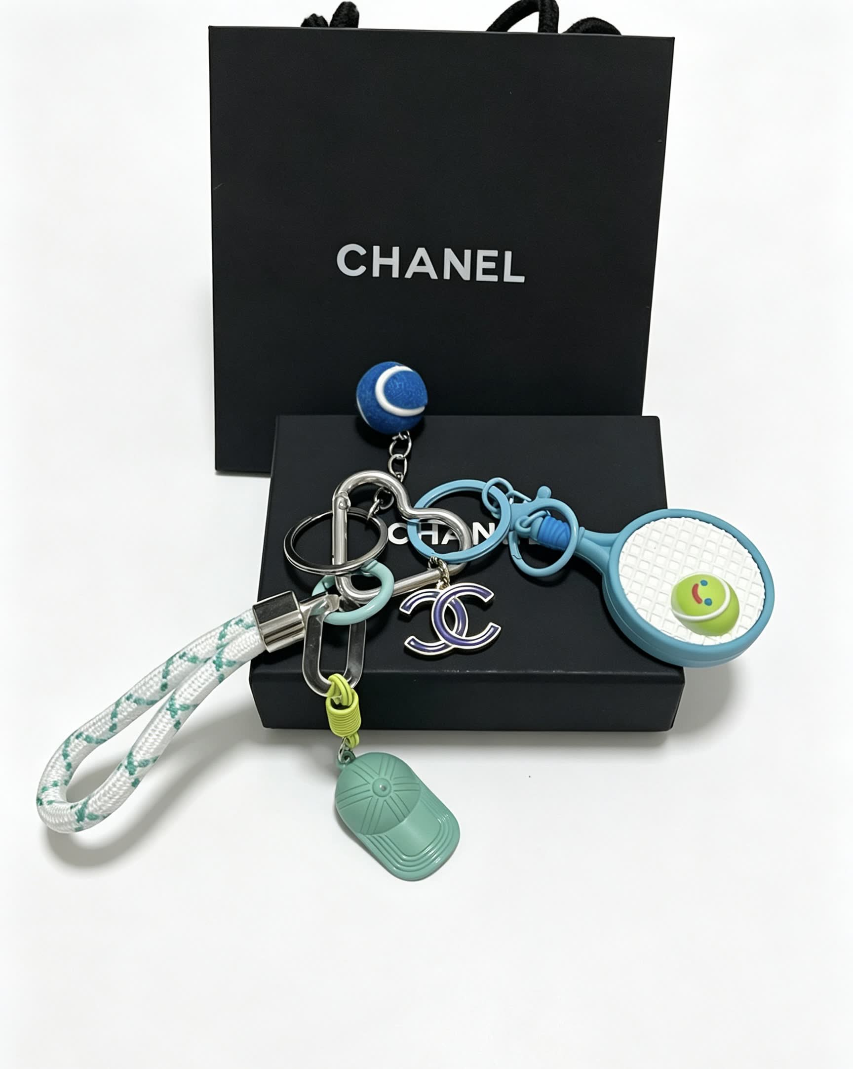 Chanel Tennis Racket Keychain