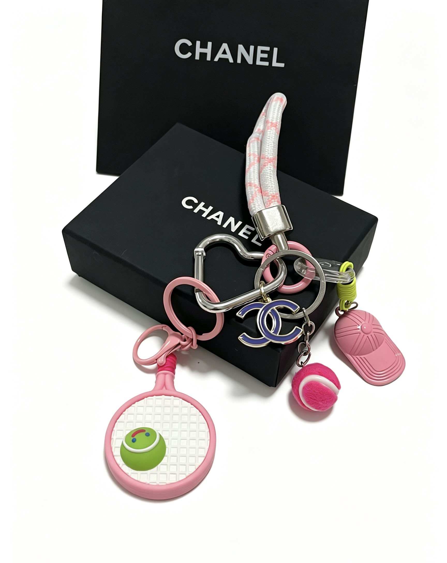 Chanel Tennis Racket Keychain