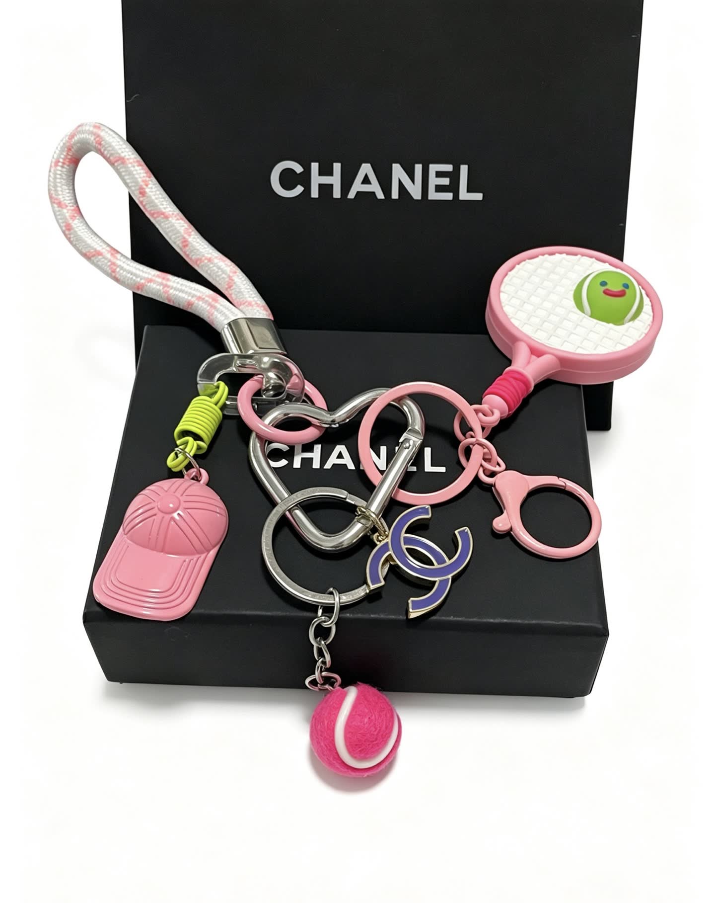 Chanel Tennis Racket Keychain