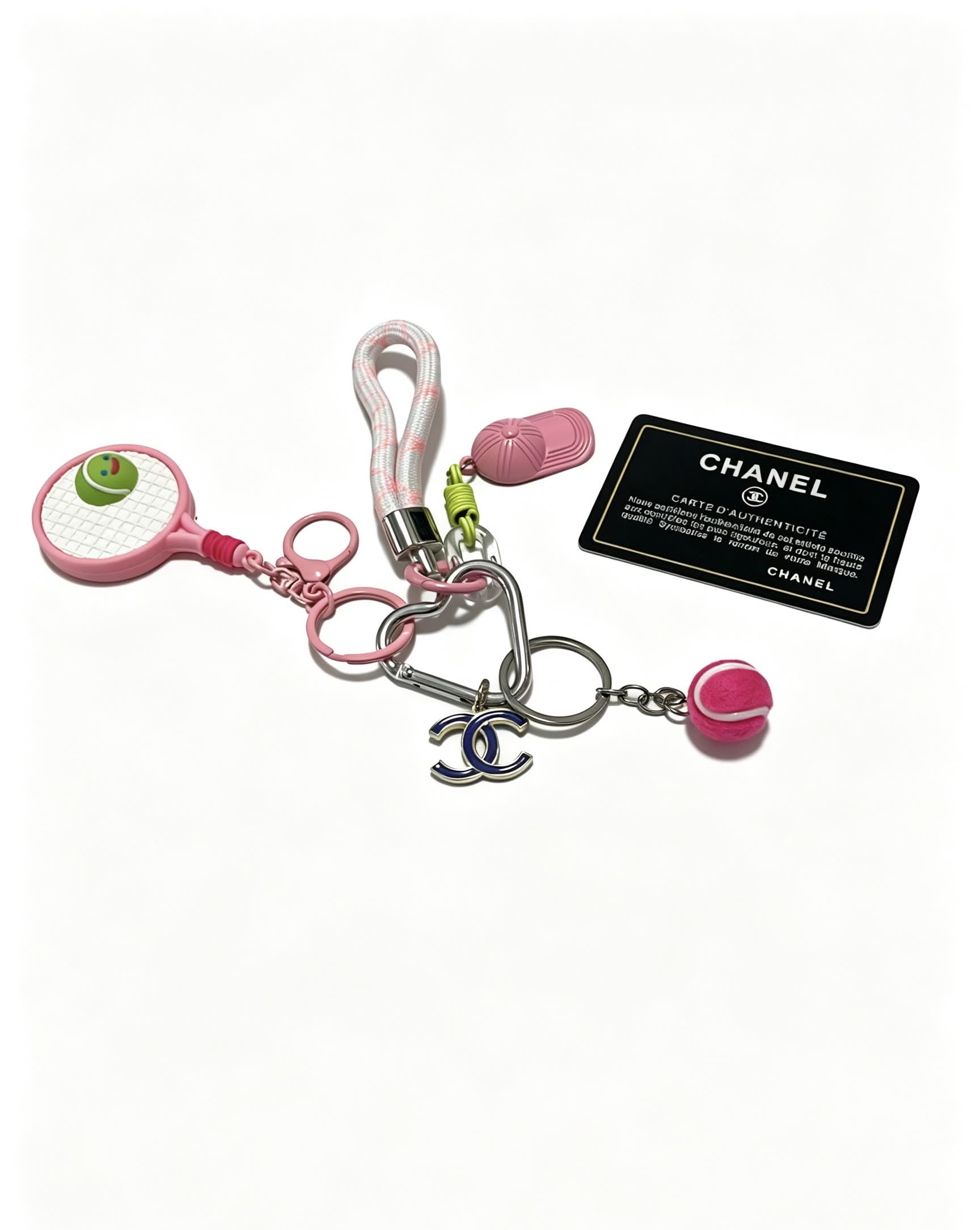 Chanel Tennis Racket Keychain