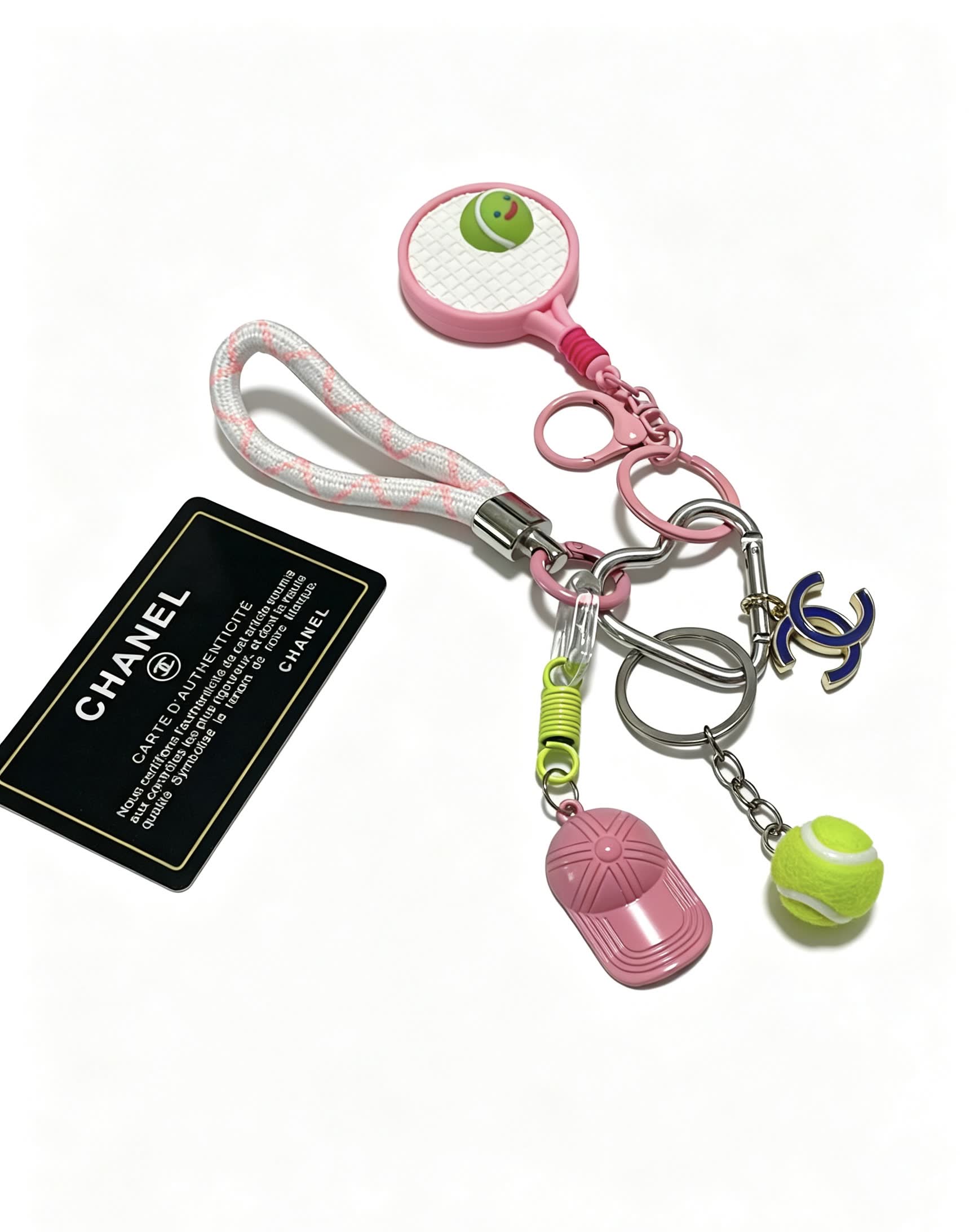 Chanel Tennis Racket Keychain
