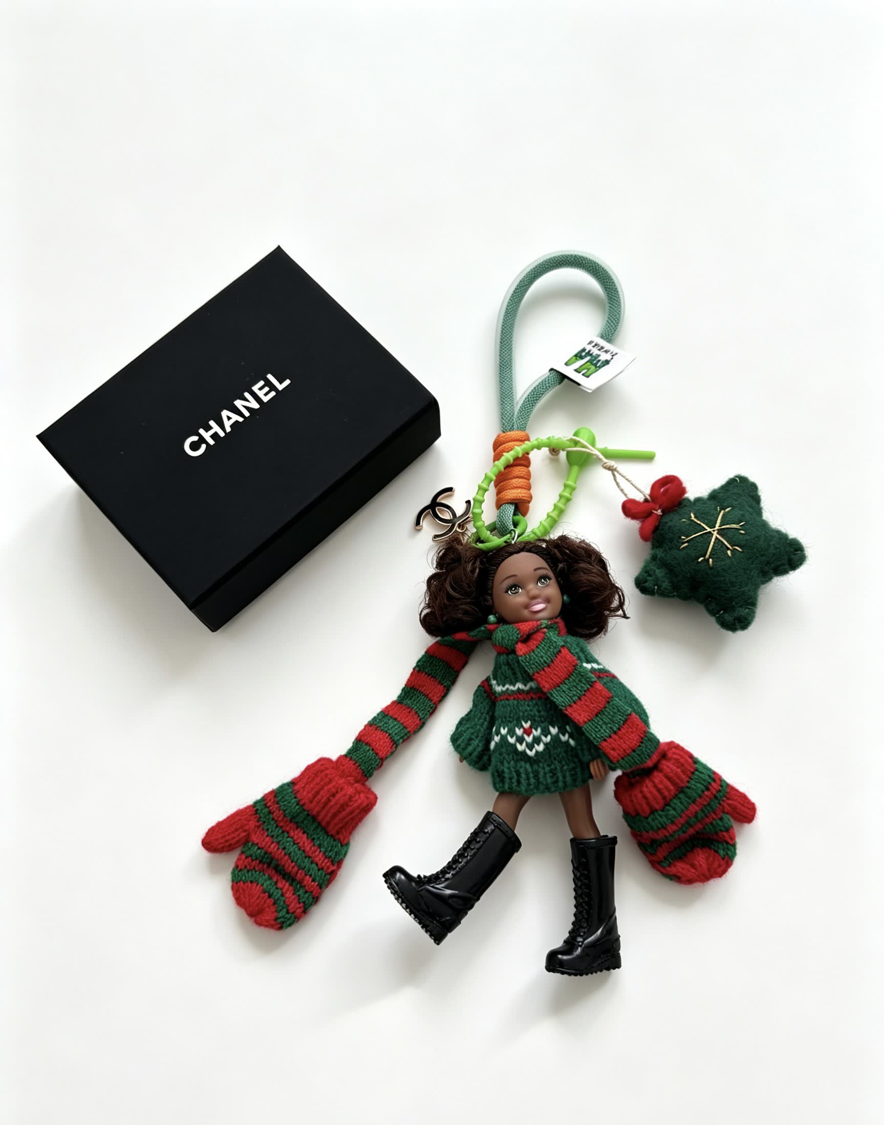 Chanel Christmas Keychain