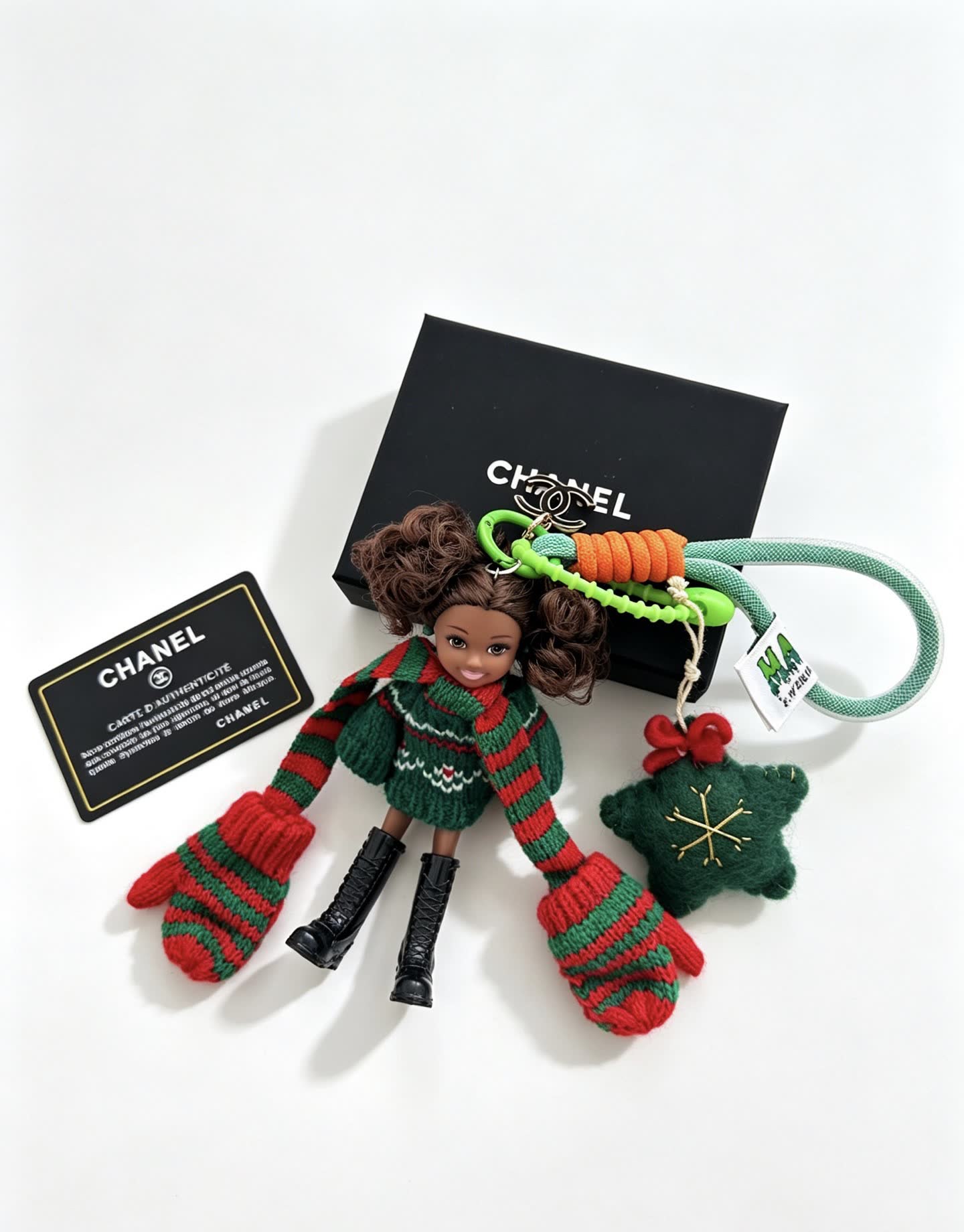 Chanel Christmas Keychain