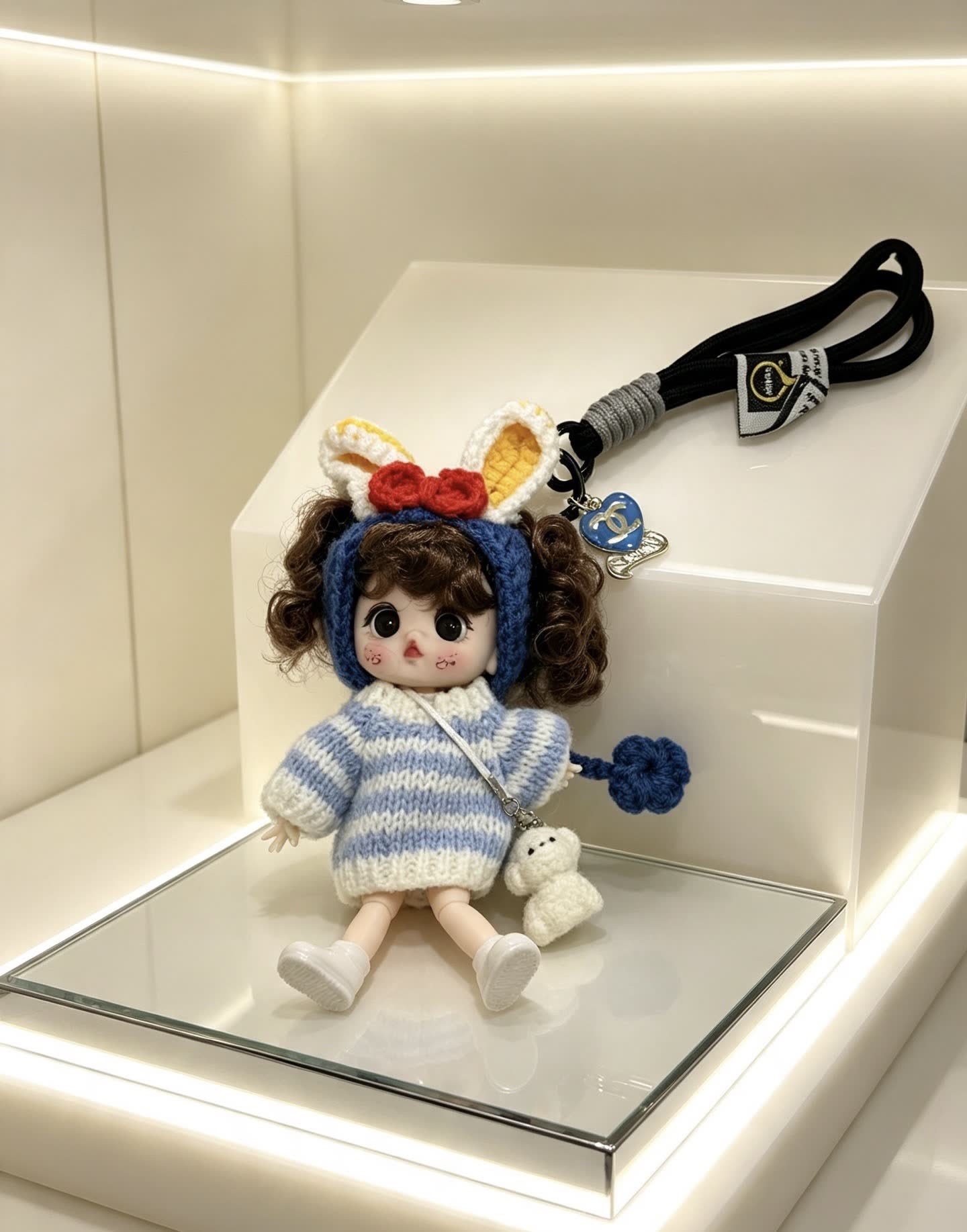 Chanel Keychain with Doll Charm