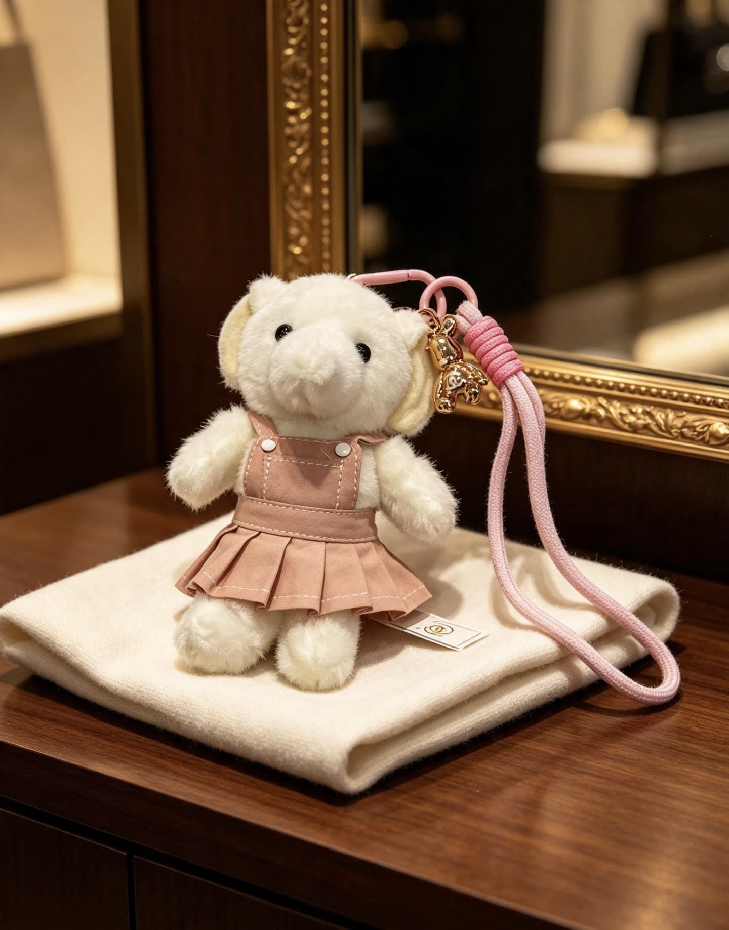 Chanel Pink Bear Keychain
