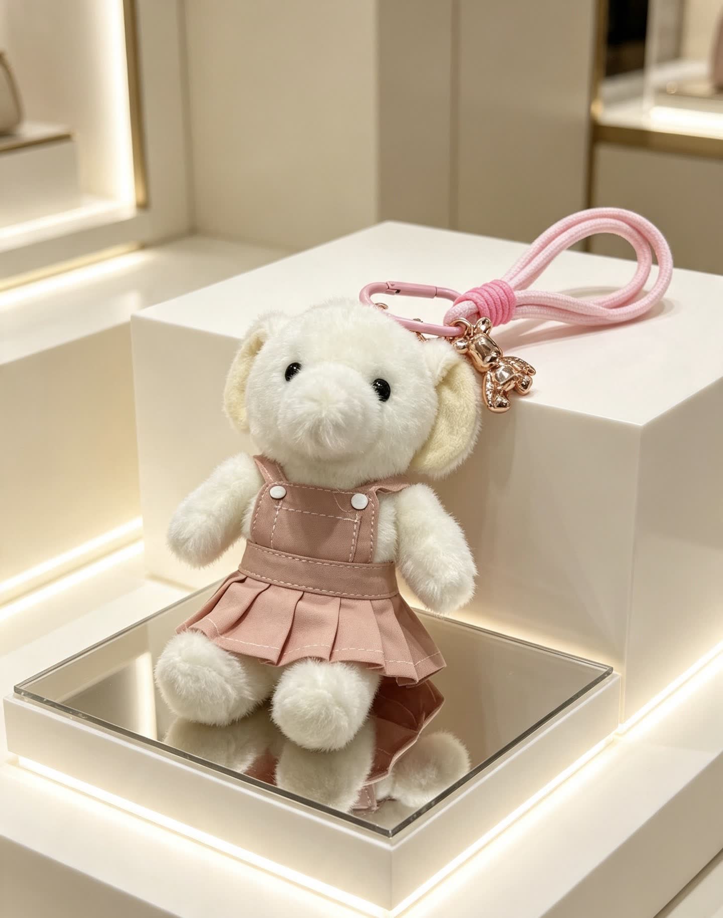 Chanel Pink Bear Keychain