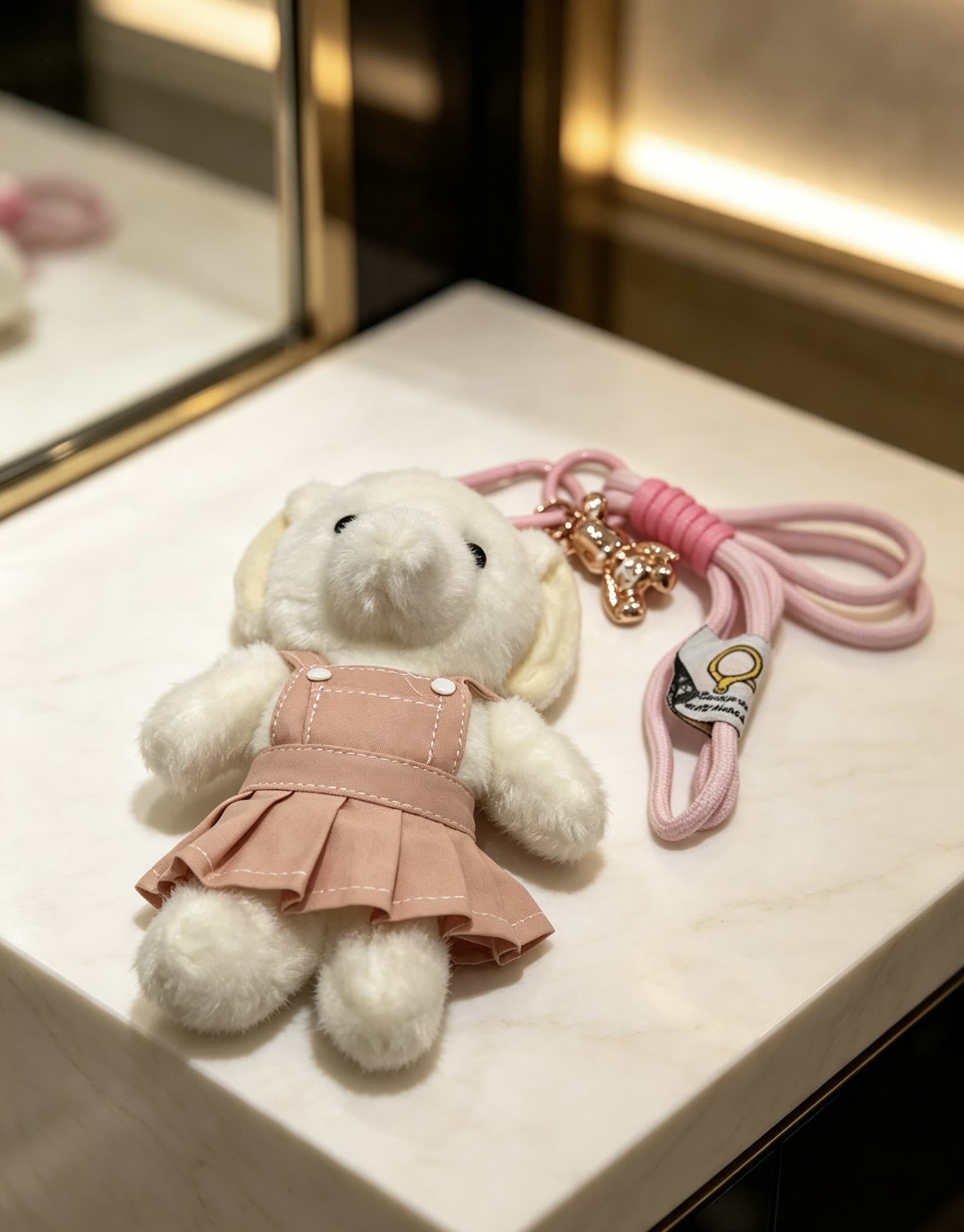 Chanel Pink Bear Keychain