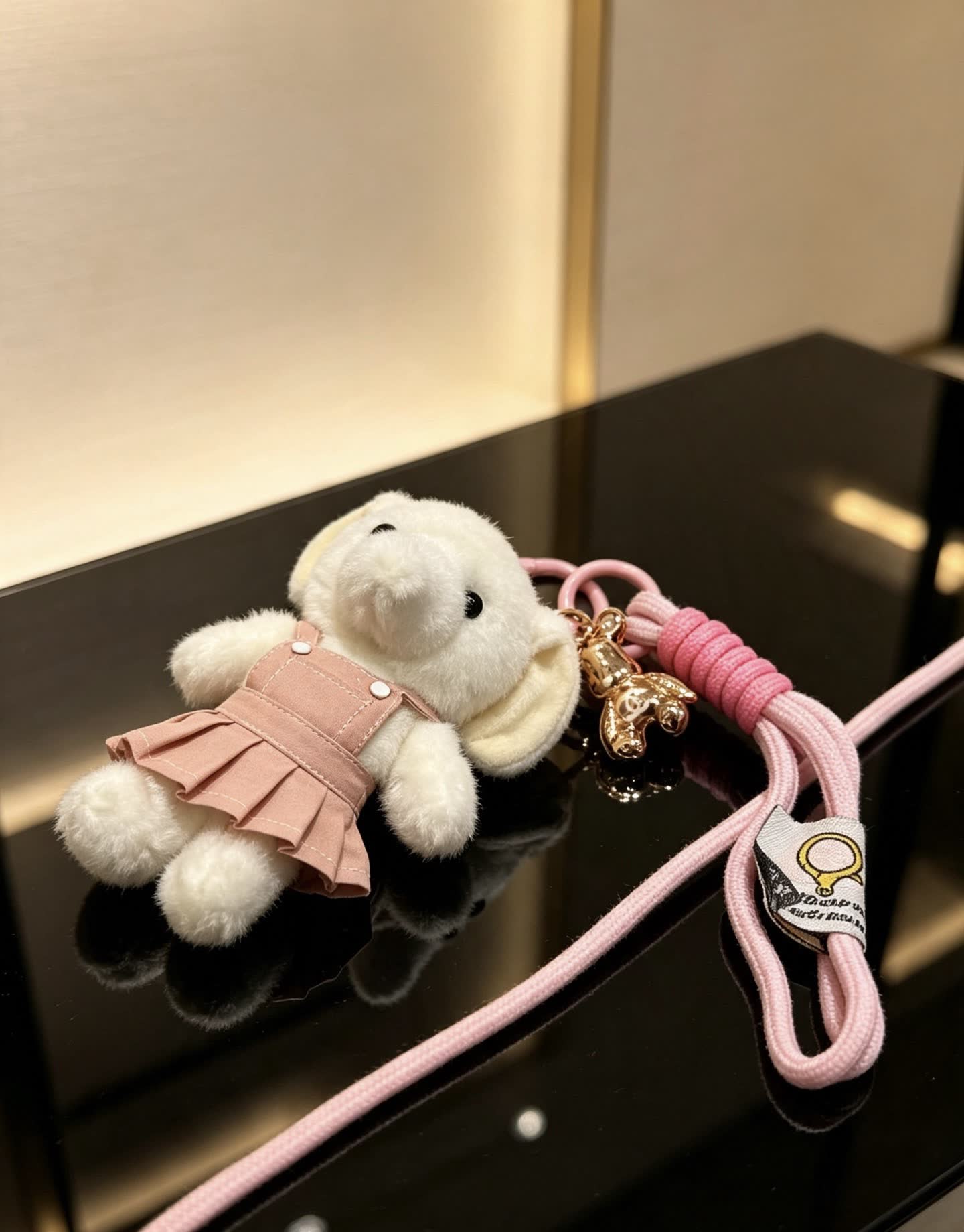 Chanel Pink Bear Keychain