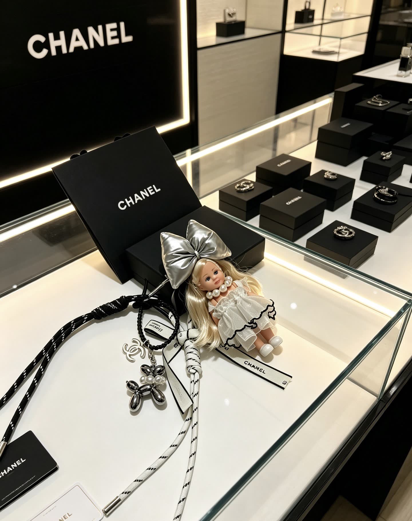 Chanel Doll Charm Keychain