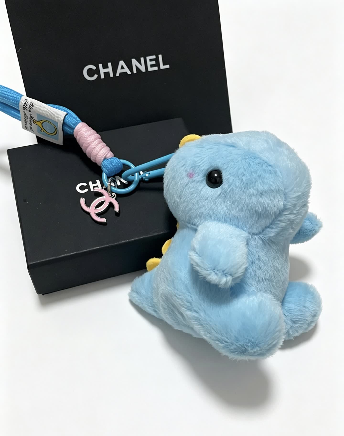 Chanel Blue Teddy Bear Keychain