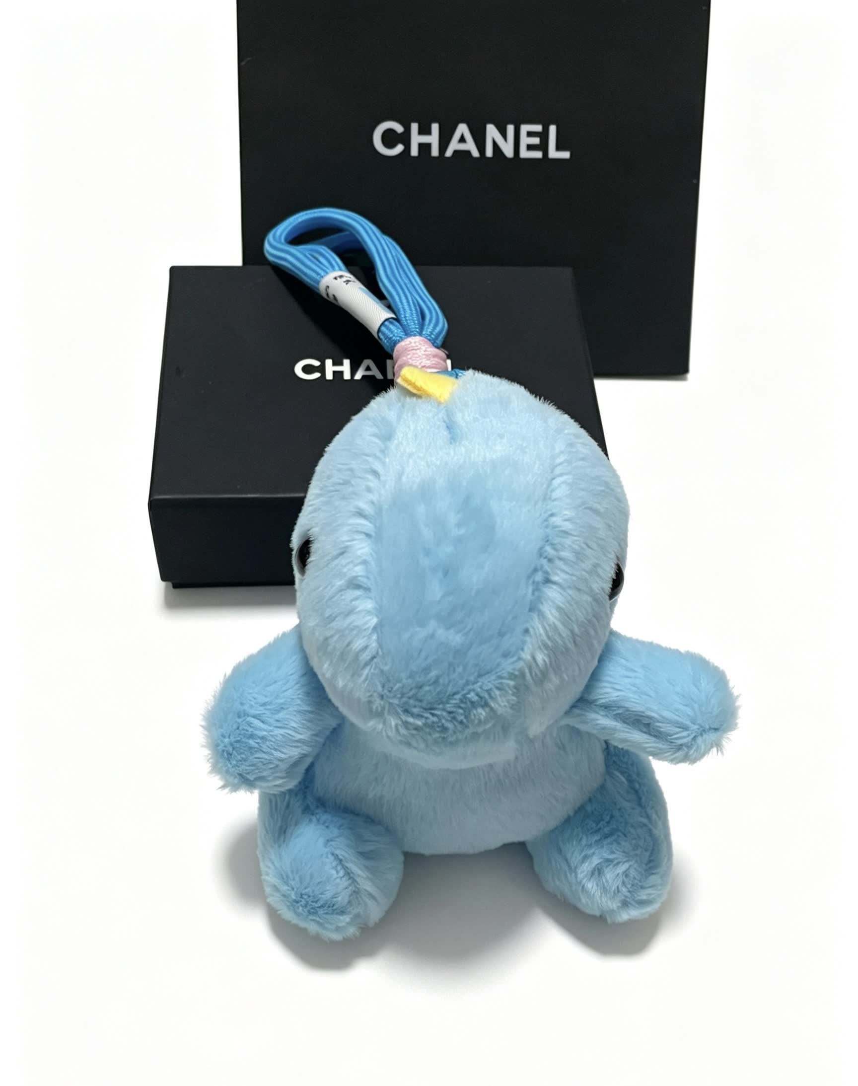 Chanel Blue Teddy Bear Keychain