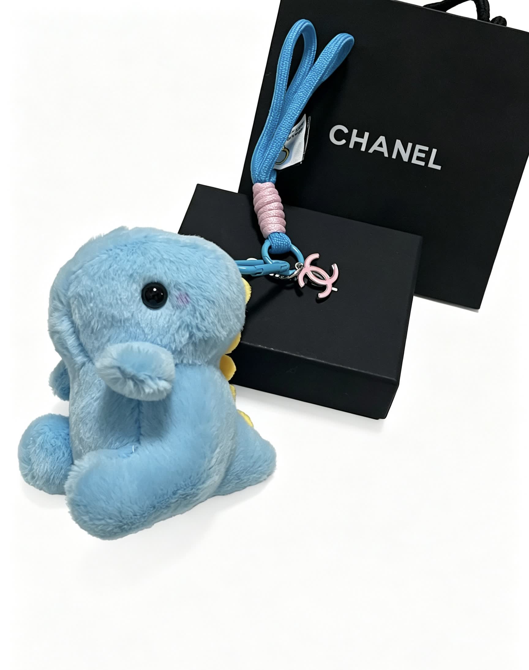 Chanel Blue Teddy Bear Keychain