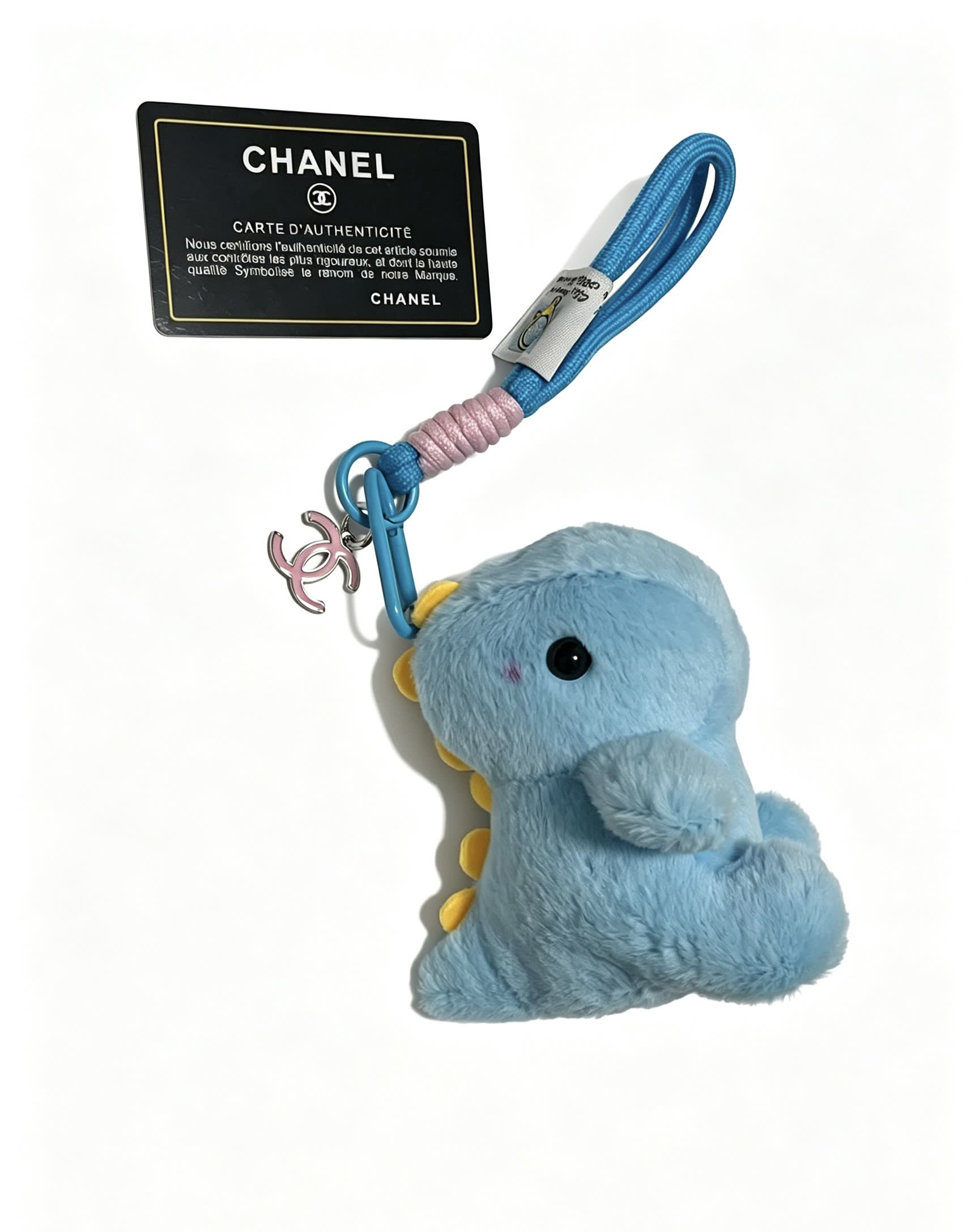 Chanel Blue Teddy Bear Keychain