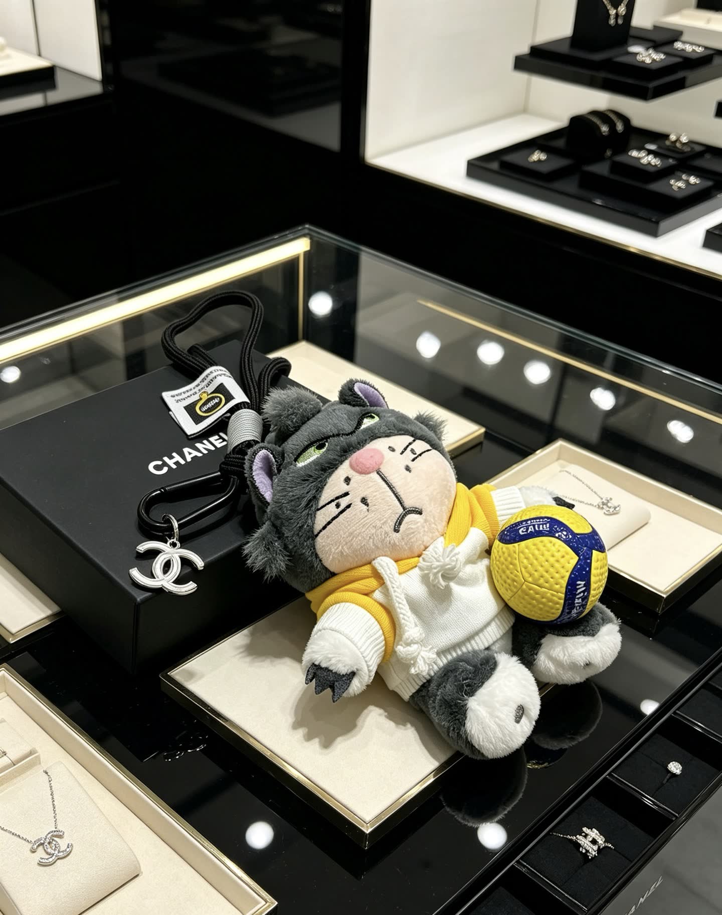 Chanel Black Box with Silver Charm Chanel Black Box with Silver Charm