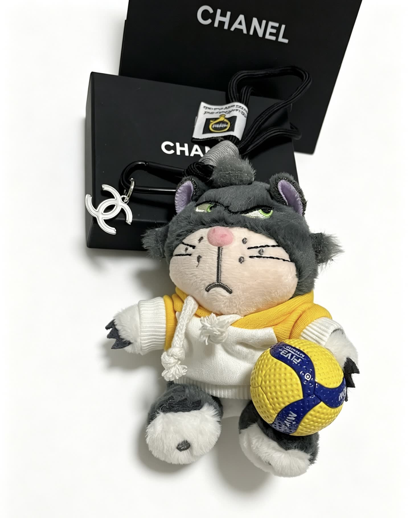 Chanel Black Box with Silver Charm