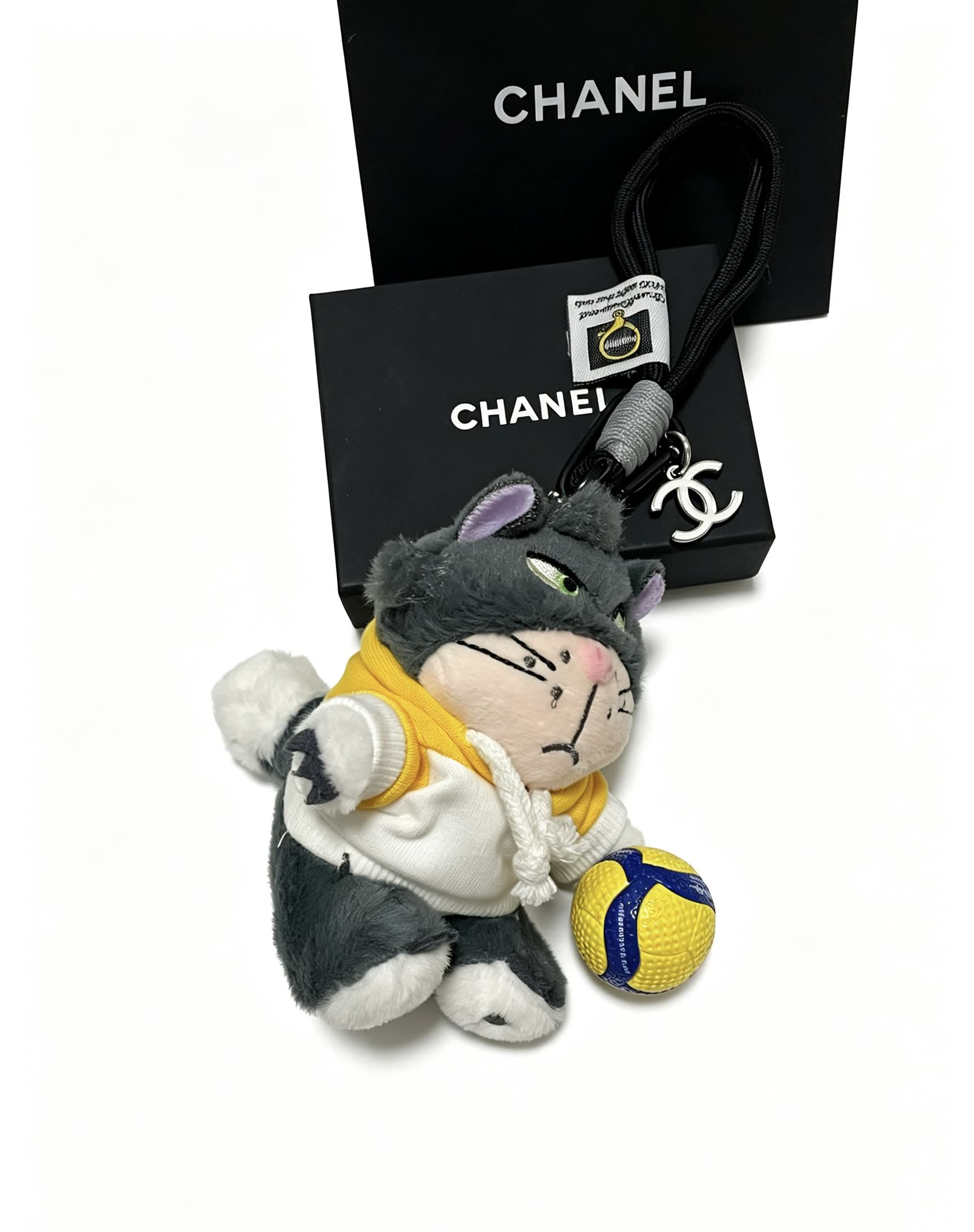 Chanel Black Box with Silver Charm