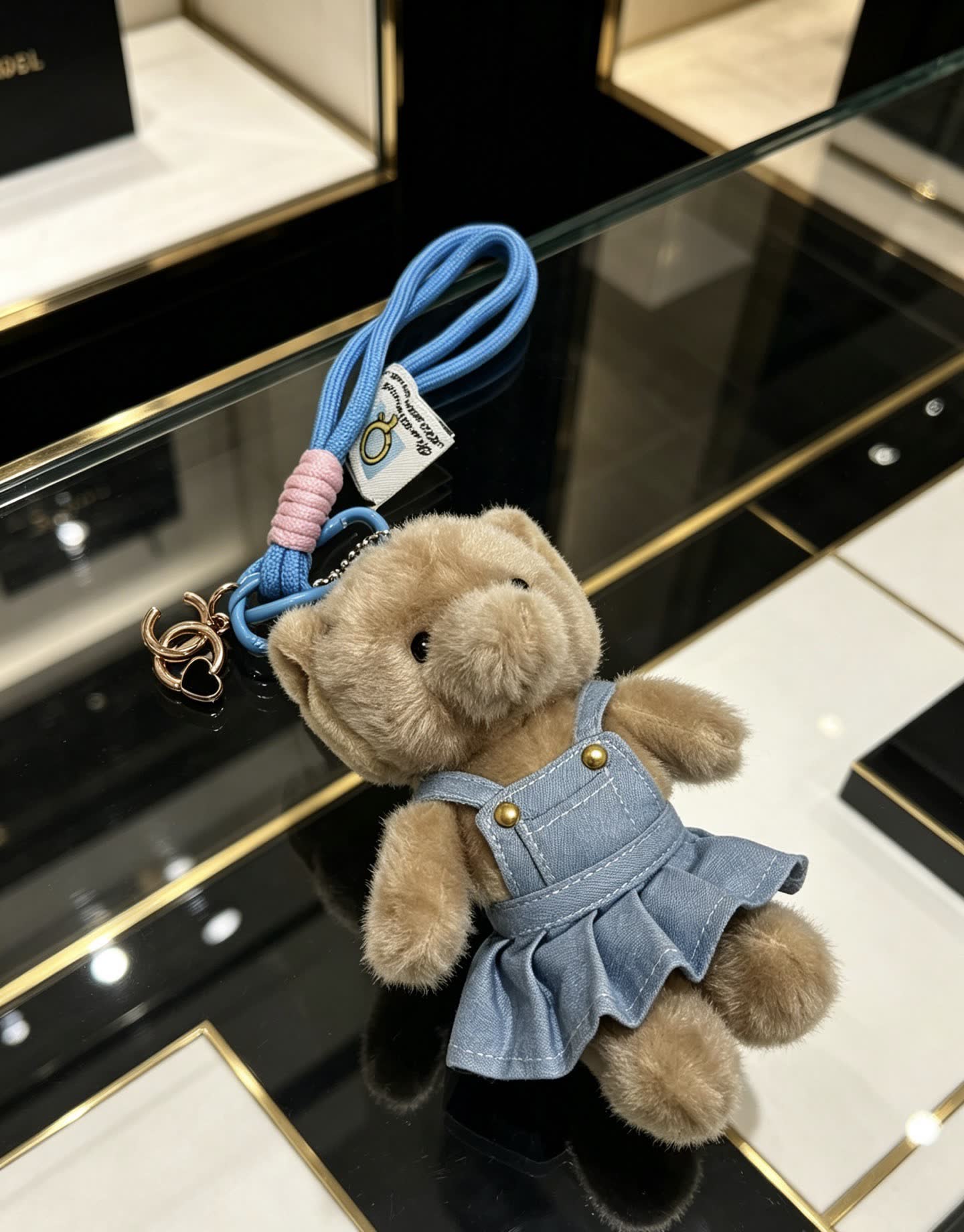 Chanel Teddy Bear Keychain