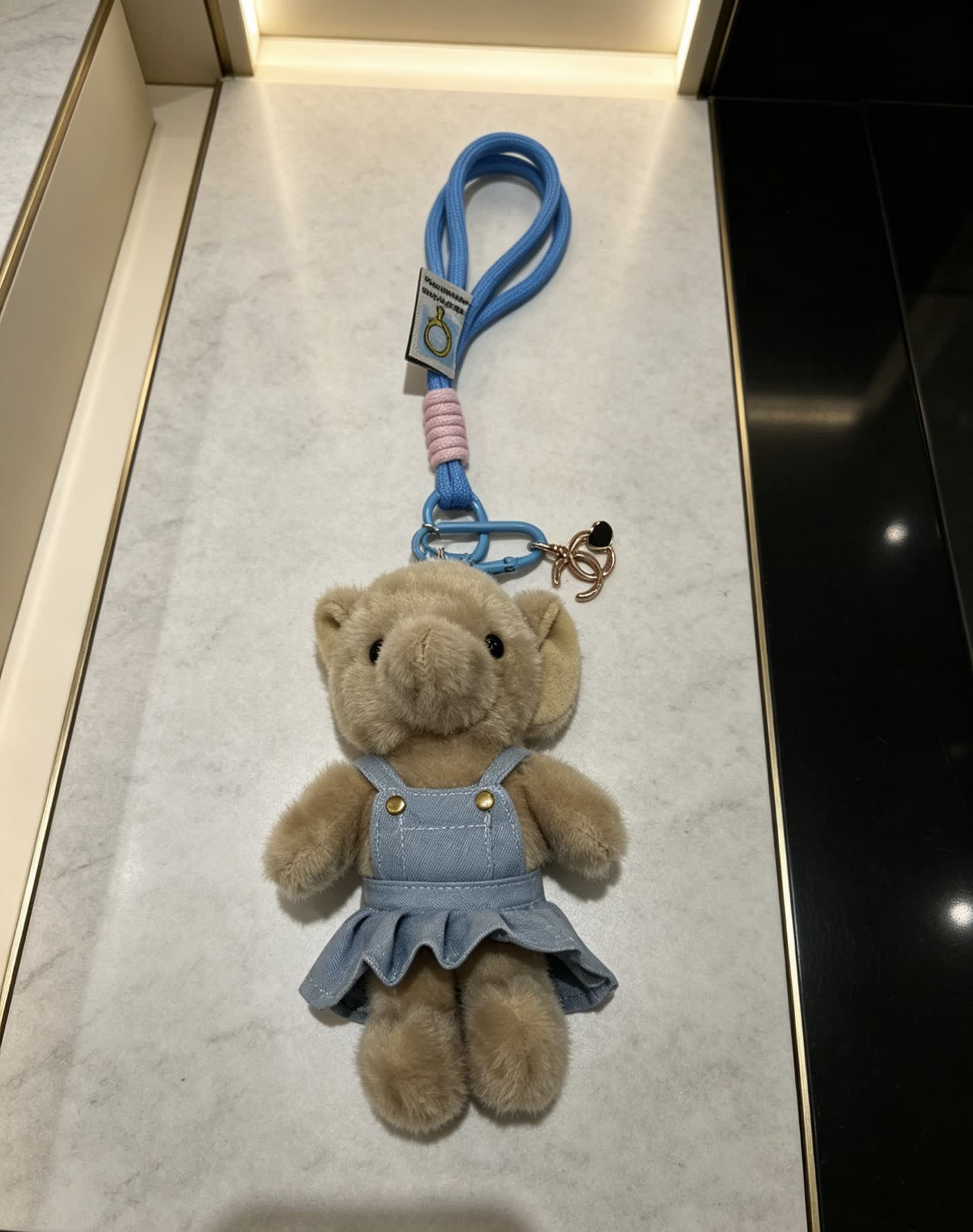 Chanel Teddy Bear Keychain