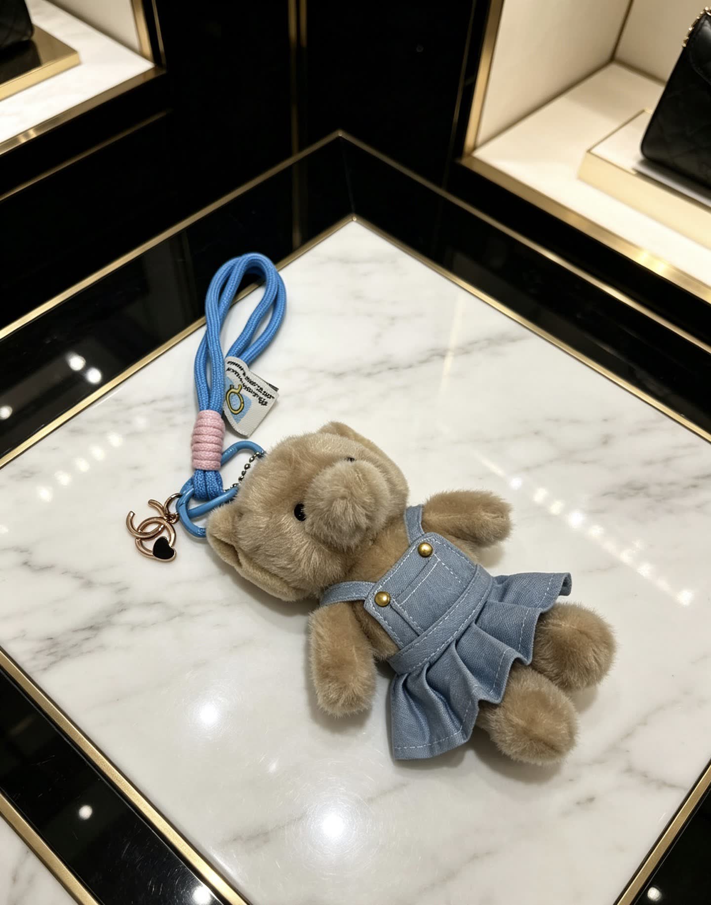 Chanel Teddy Bear Keychain