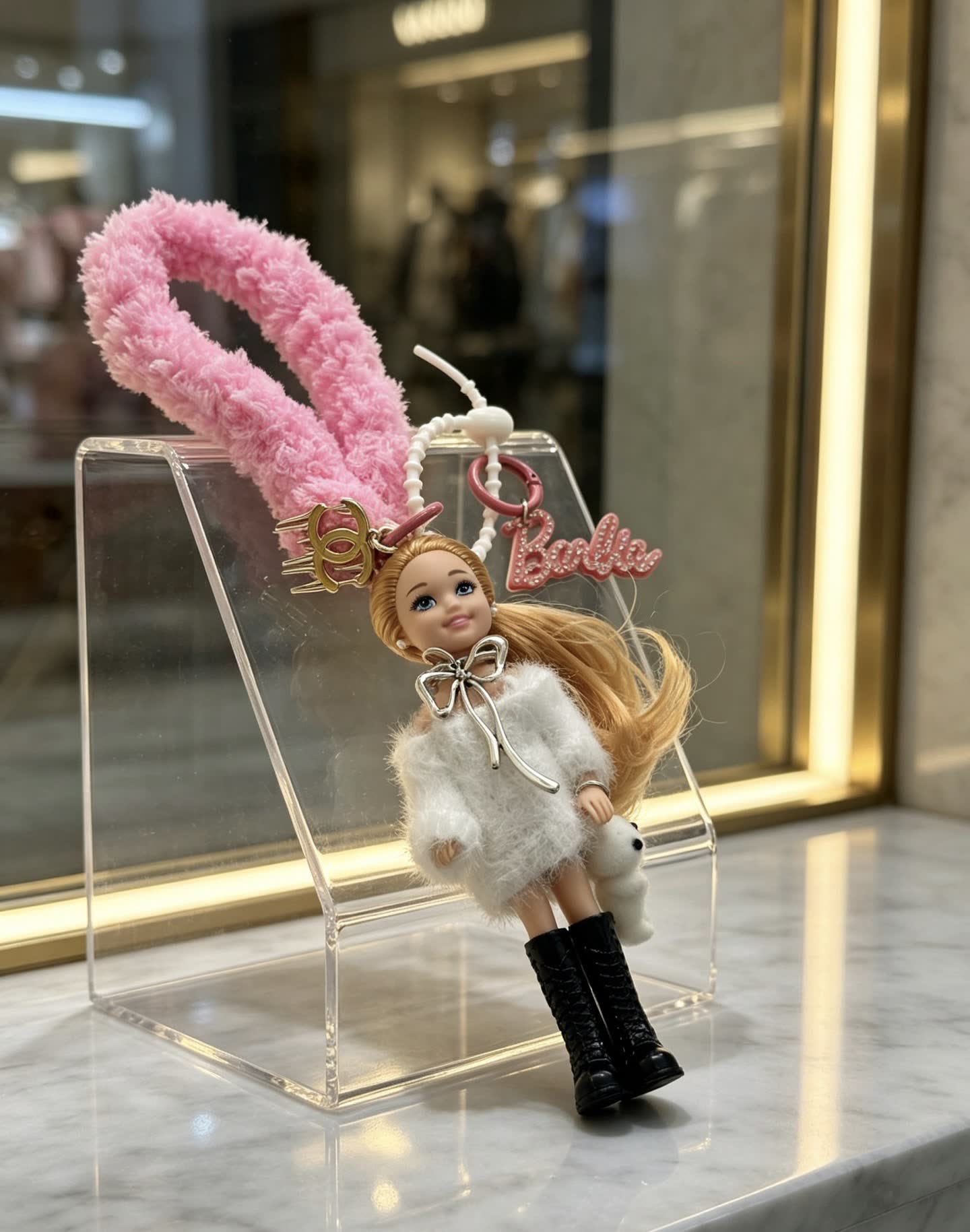 Chanel Barbie Fashion Doll Keychain