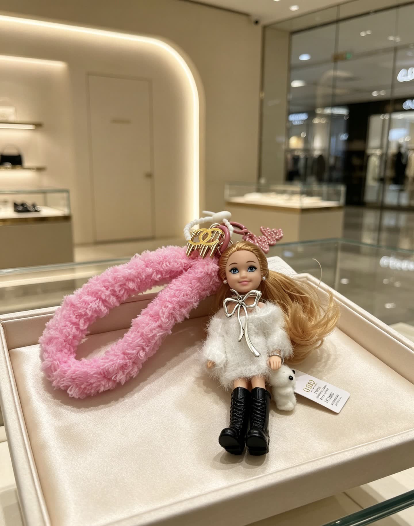 Chanel Barbie Fashion Doll Keychain