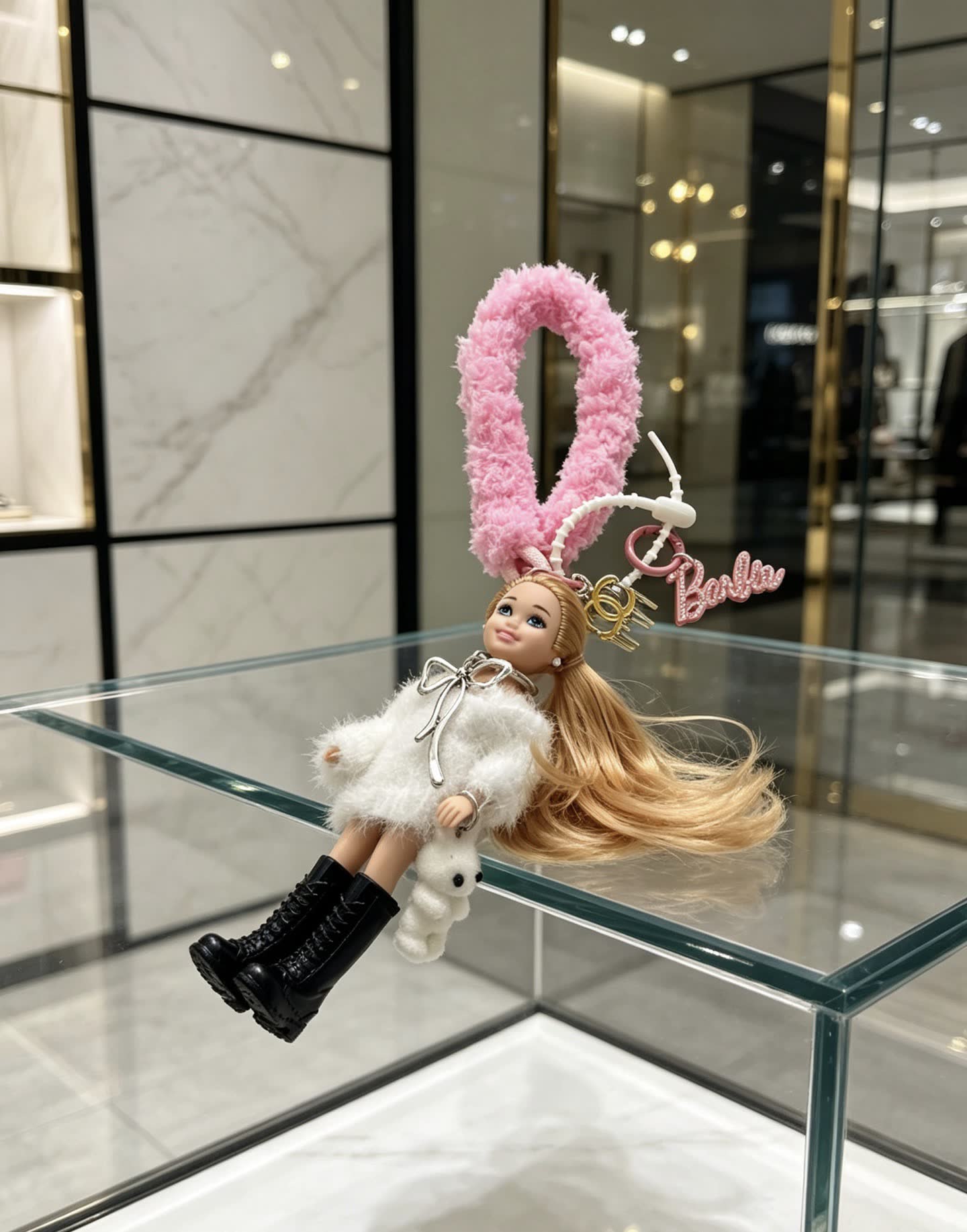 Chanel Barbie Fashion Doll Keychain