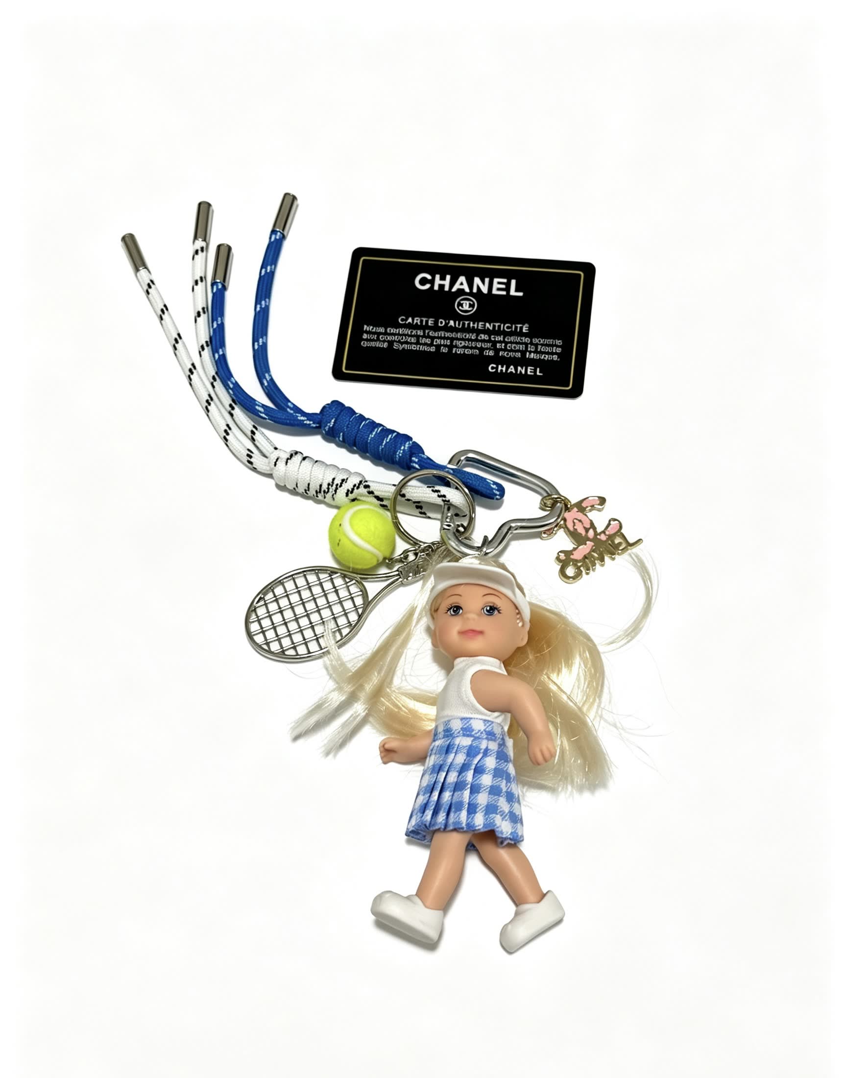 Chanel Tennis Girl Keychain