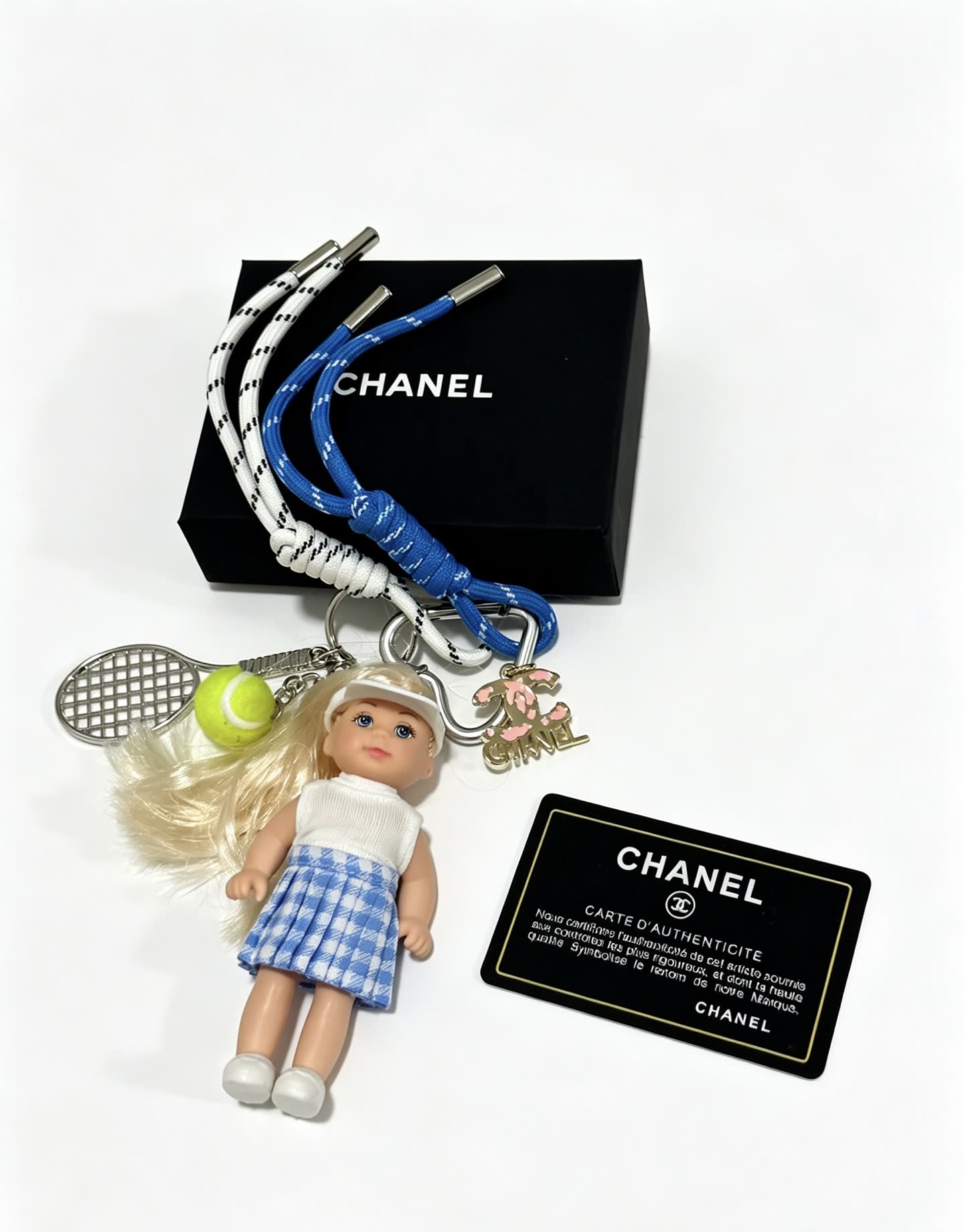 Chanel Tennis Girl Keychain