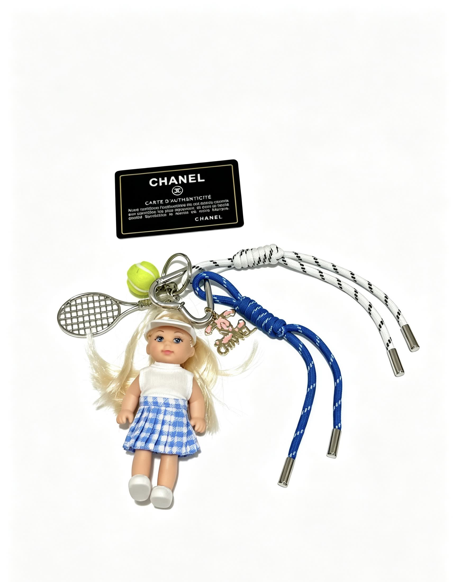 Chanel Tennis Girl Keychain