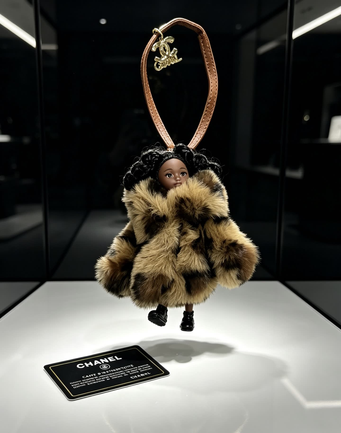 Chanel Furry Keychain with Doll Chanel Furry Keychain with Doll