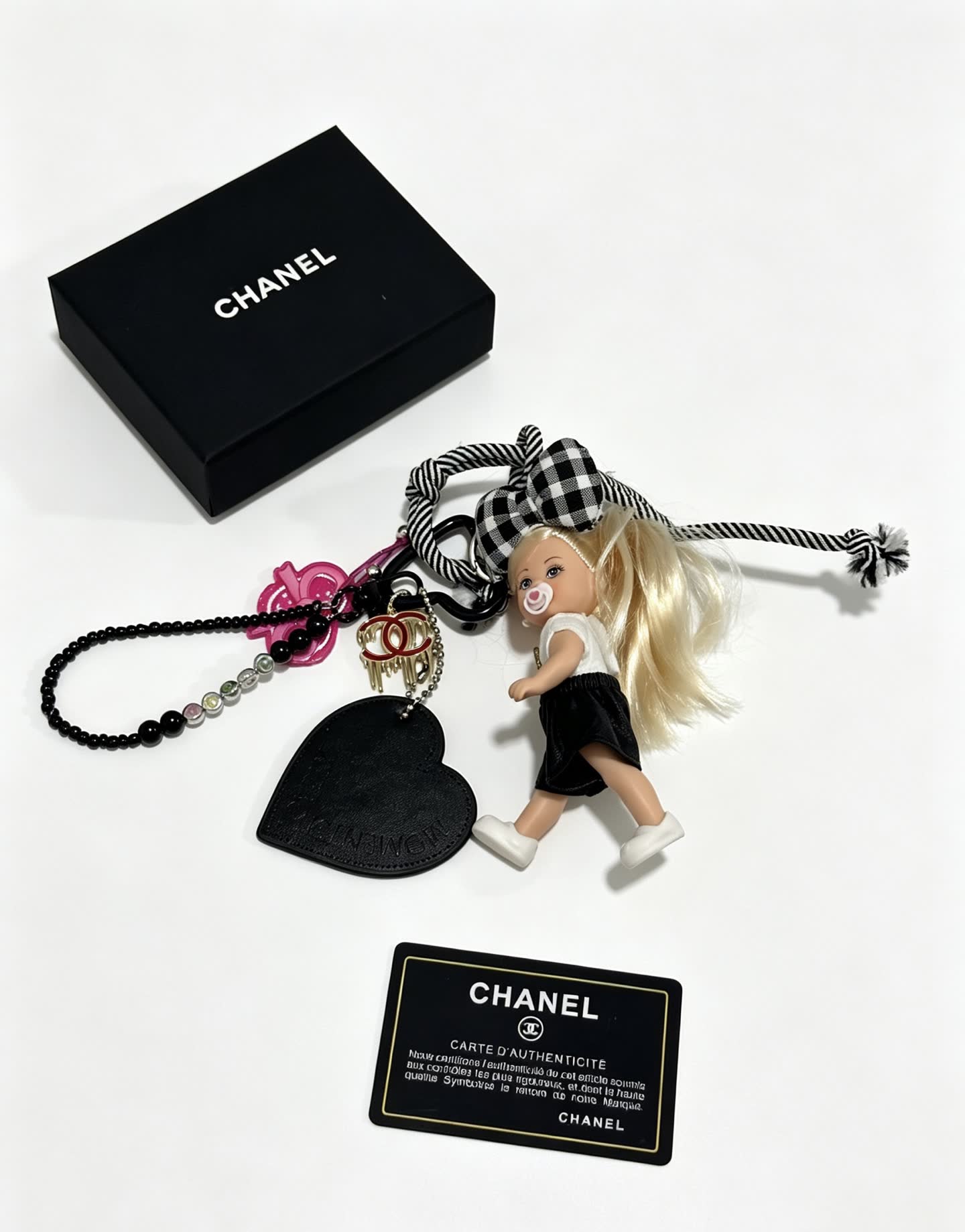 Chanel Keychain with Doll Charm