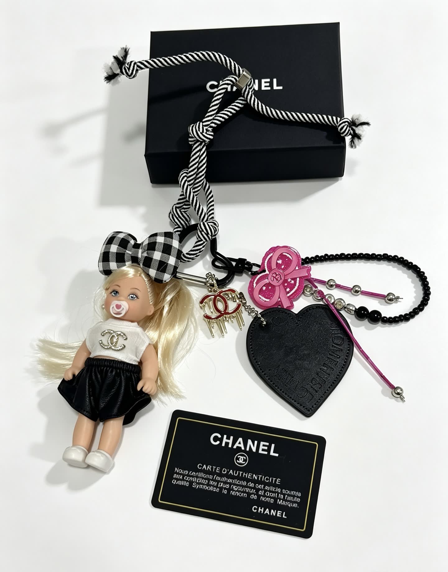 Chanel Keychain with Doll Charm