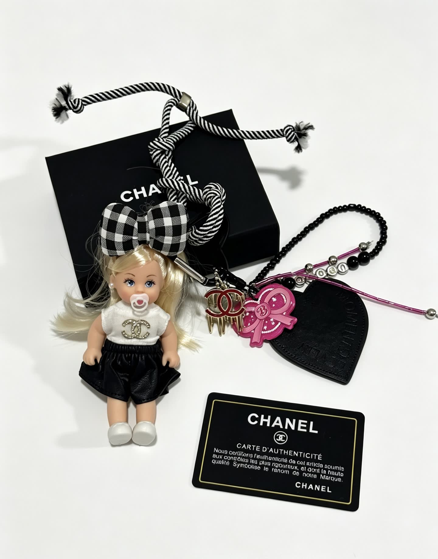 Chanel Keychain with Doll Charm