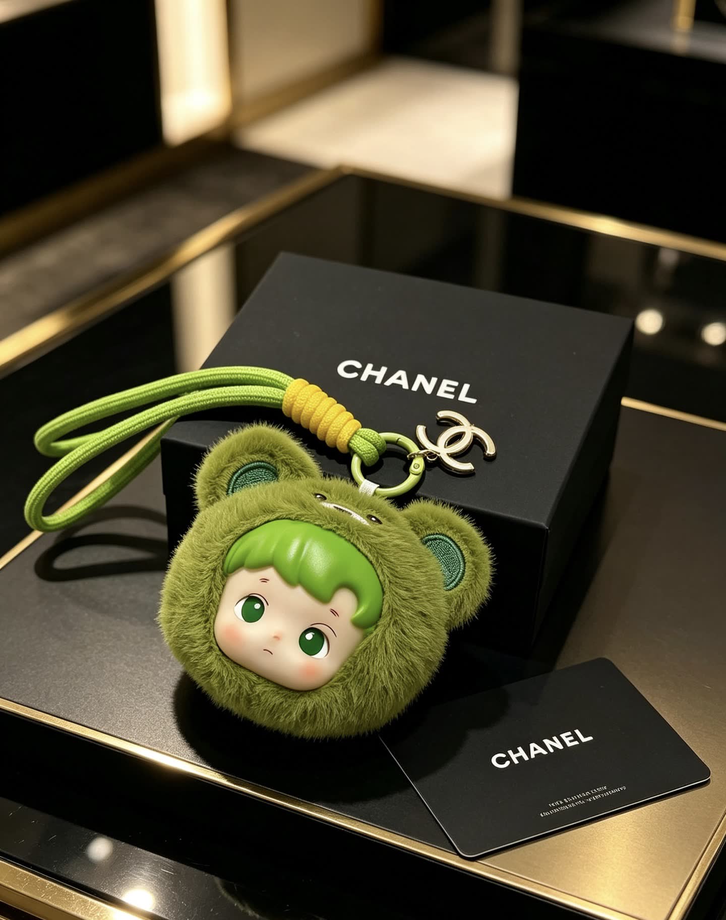 Chanel Green Bear Keychain Chanel Green Bear Keychain