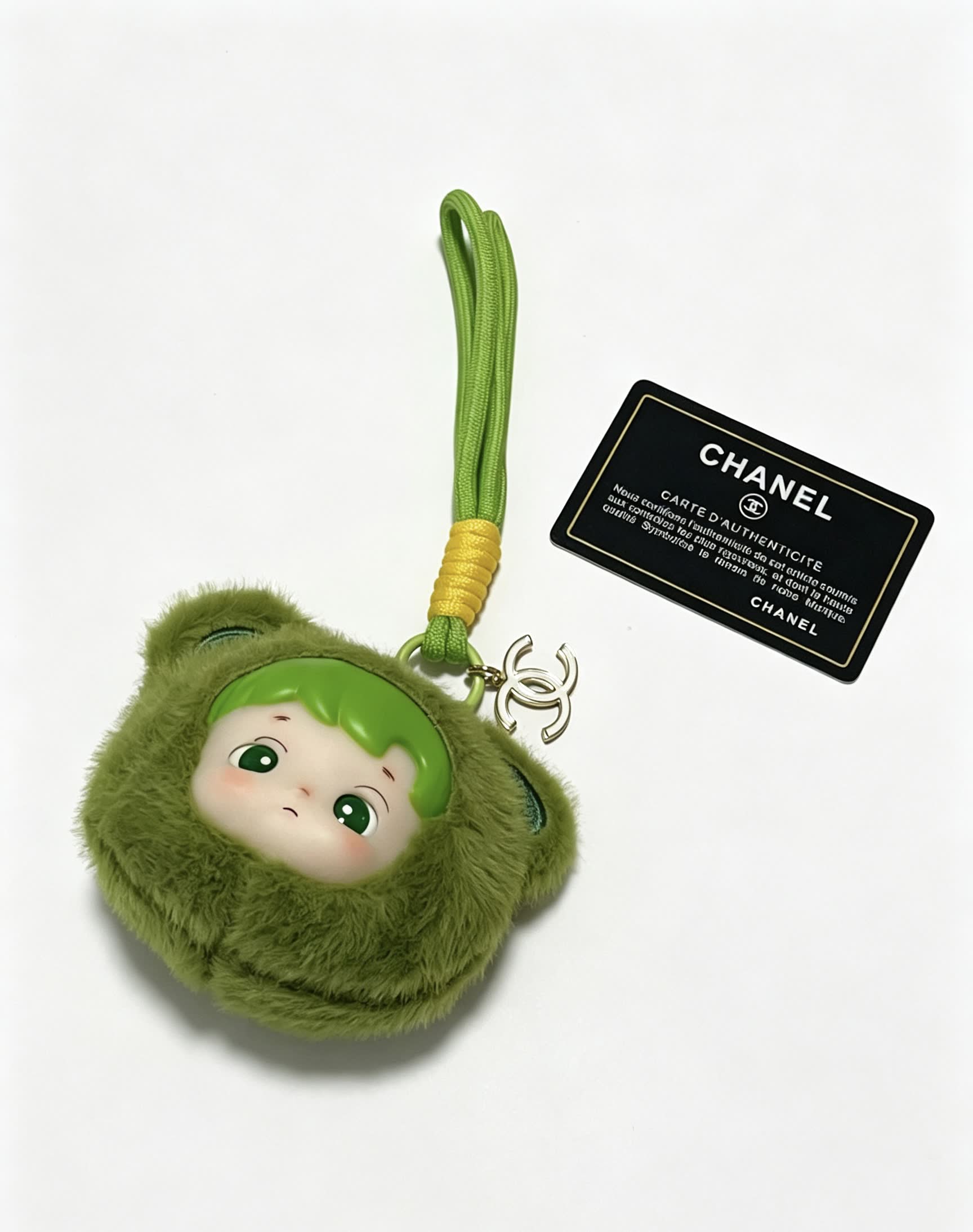 Chanel Green Bear Keychain