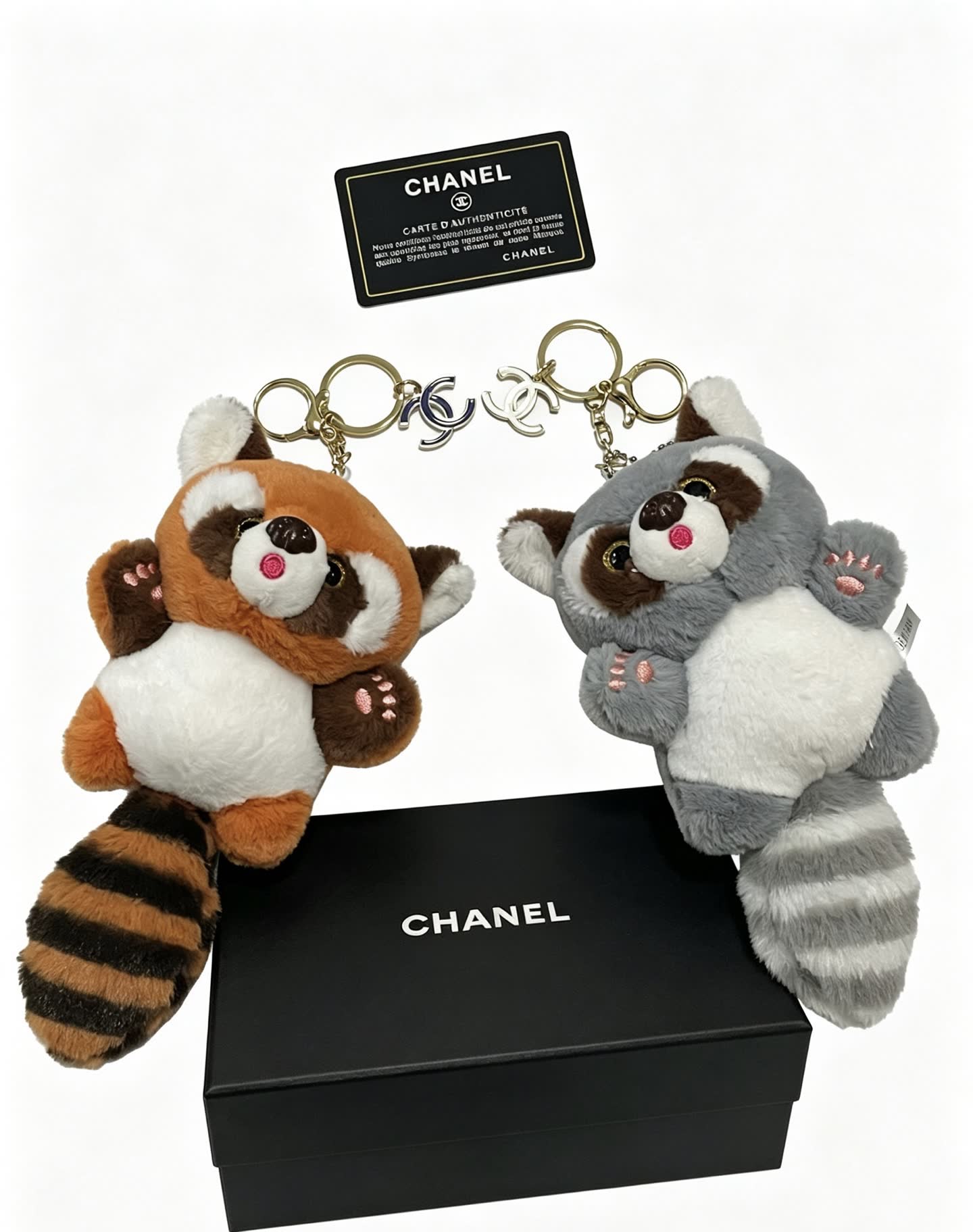 Chanel Red Panda Keychain