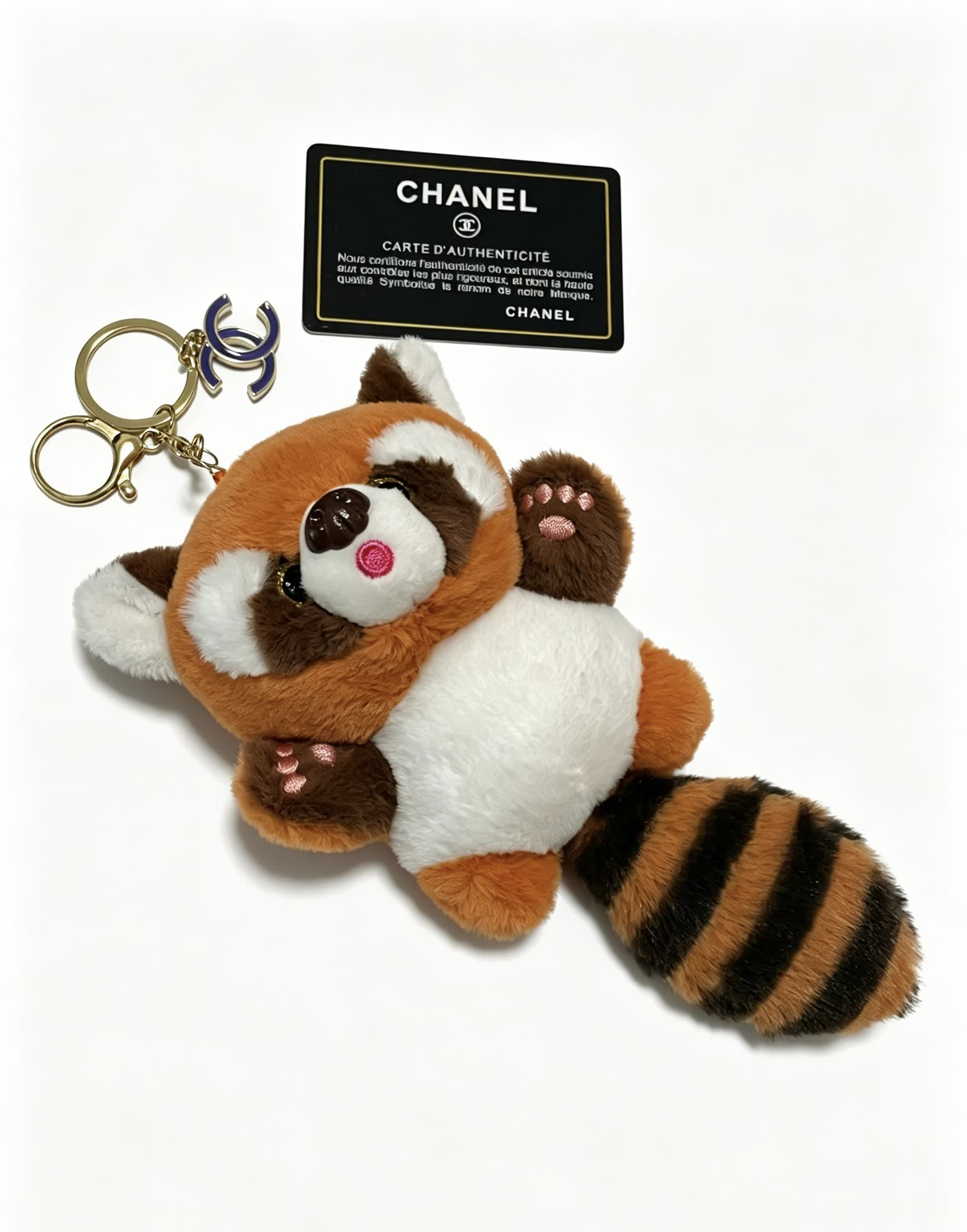 Chanel Red Panda Keychain