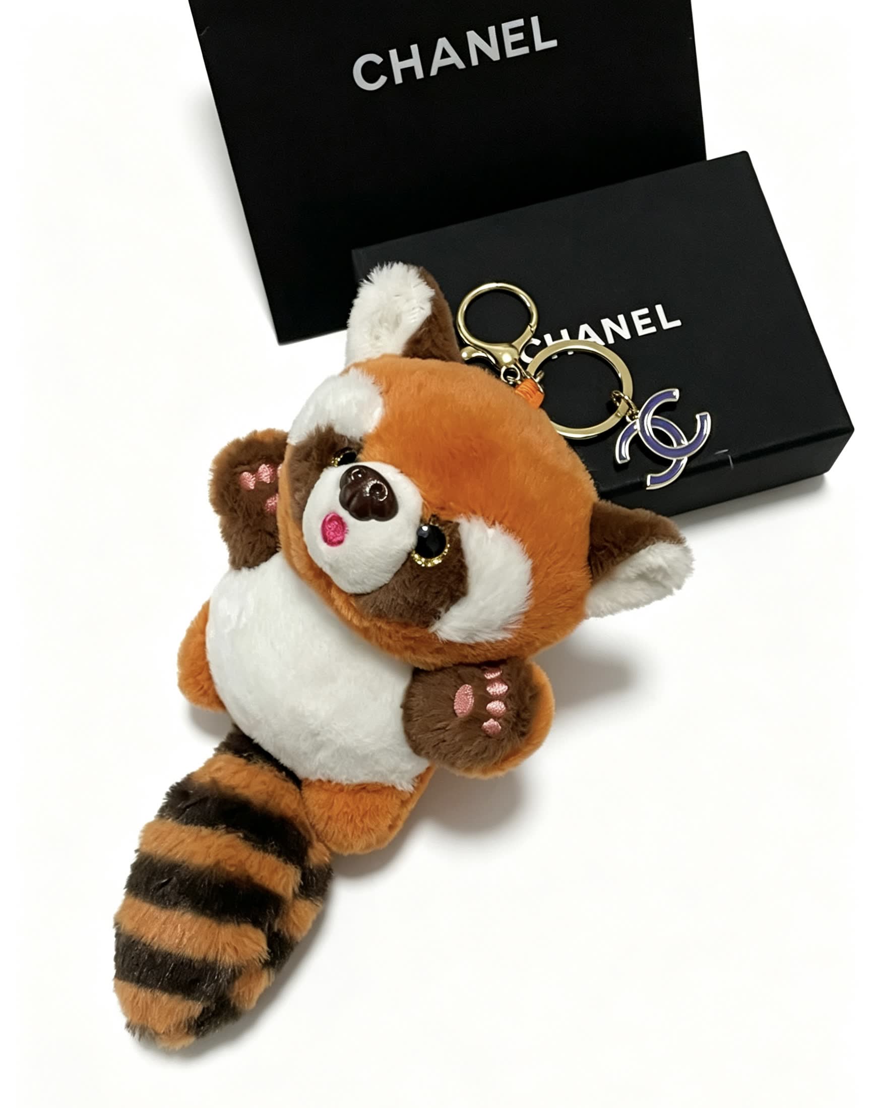 Chanel Red Panda Keychain