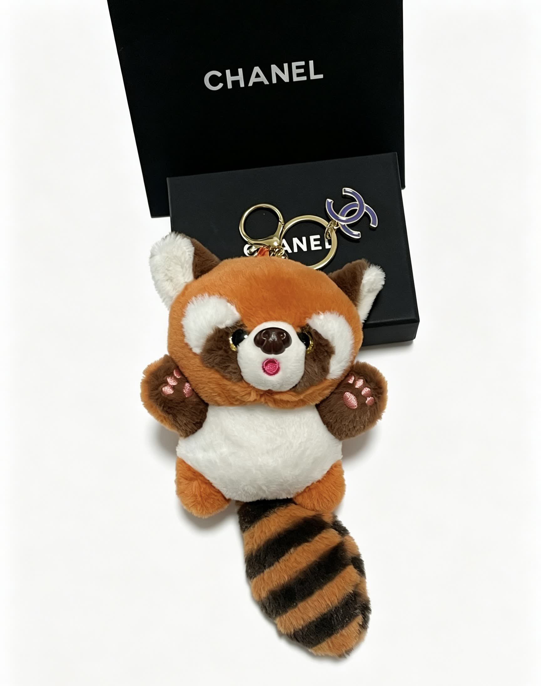 Chanel Red Panda Keychain
